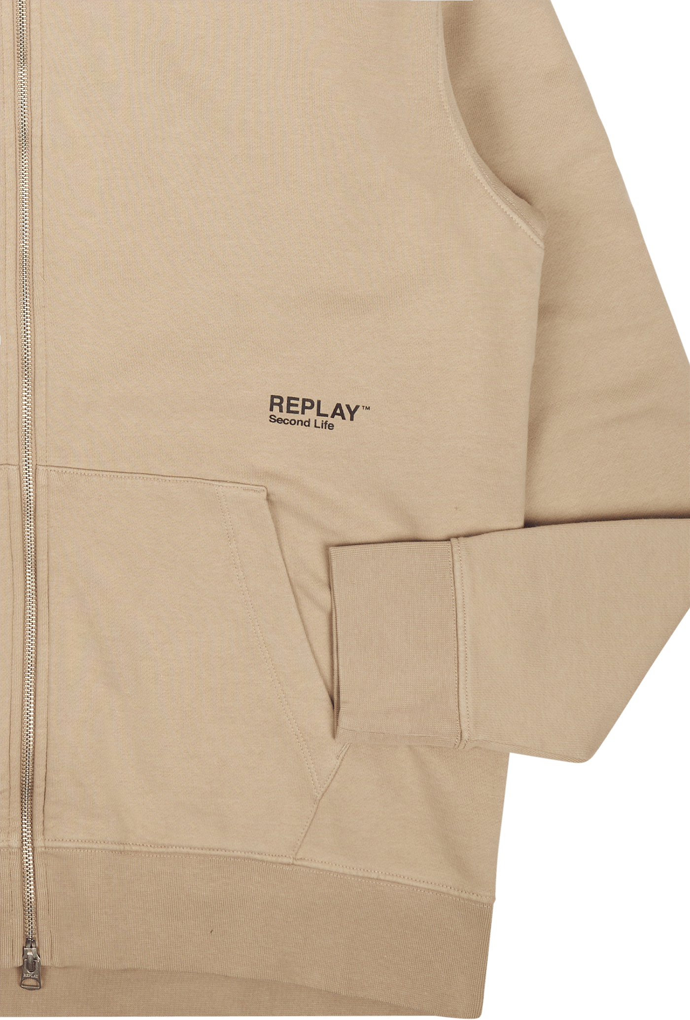 Zip Hoodie 803 Light Taupe - Bild 4