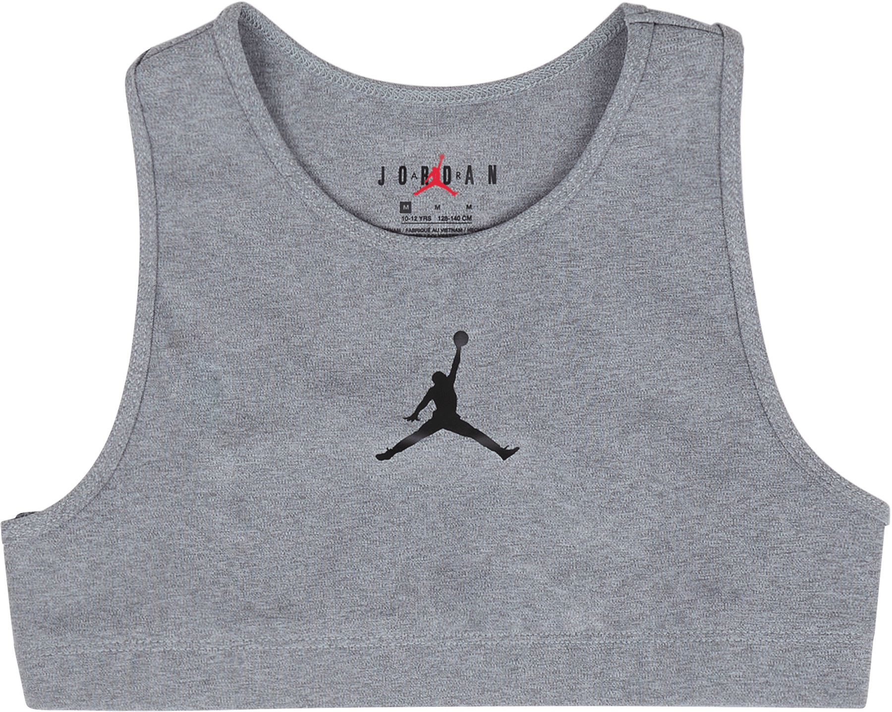 Jumpman Solid Sports Bra Carbon Heather