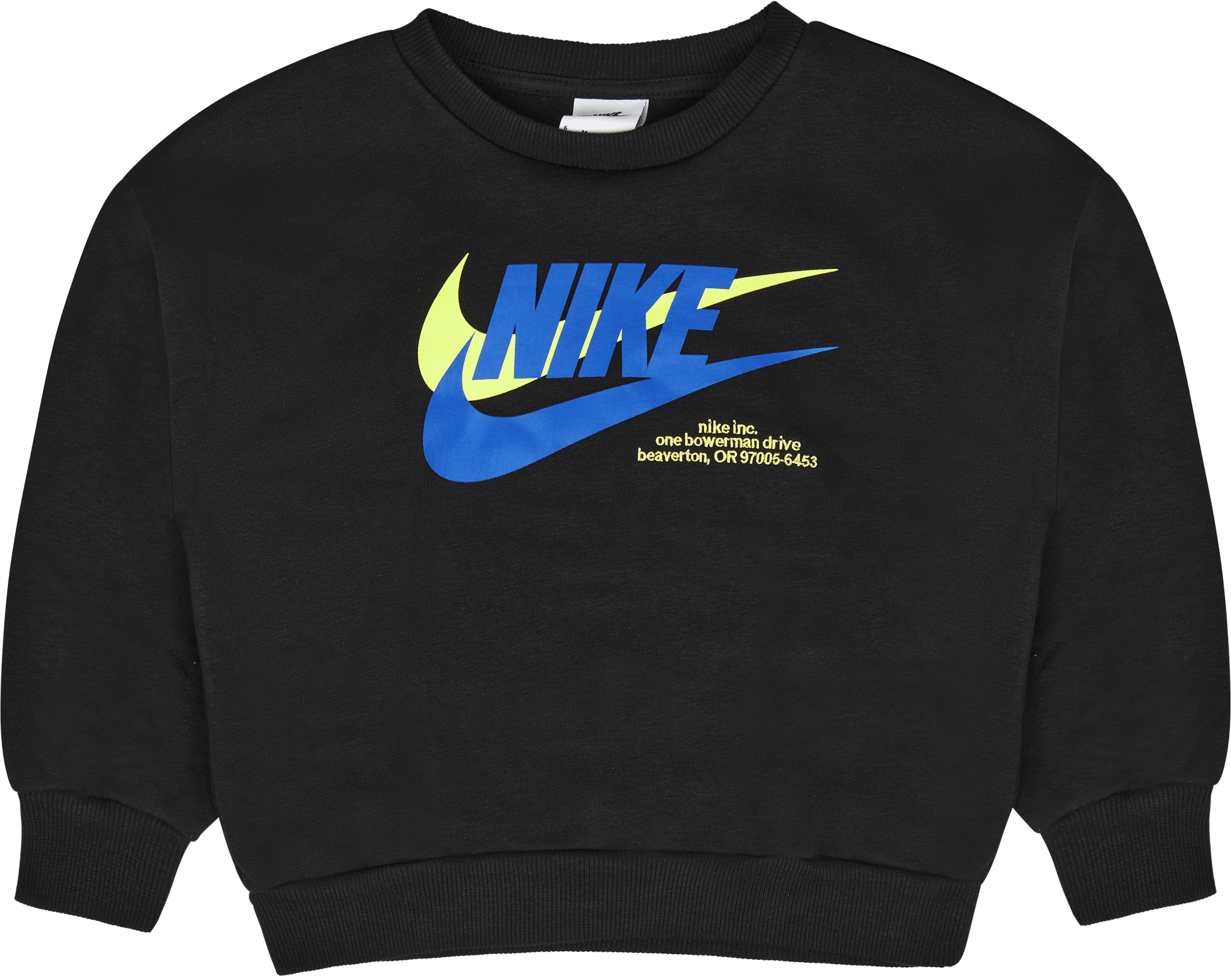 Nkn N Nsw Hbr Icon Flc Crew Black