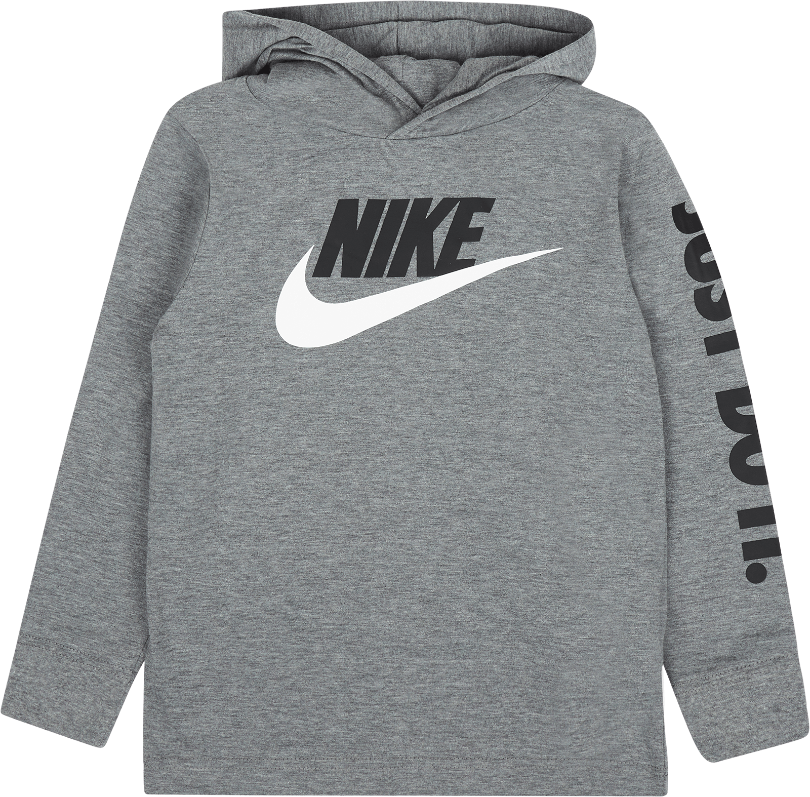 B Nsw Futura Hooded Ls Tee Carbon Heather