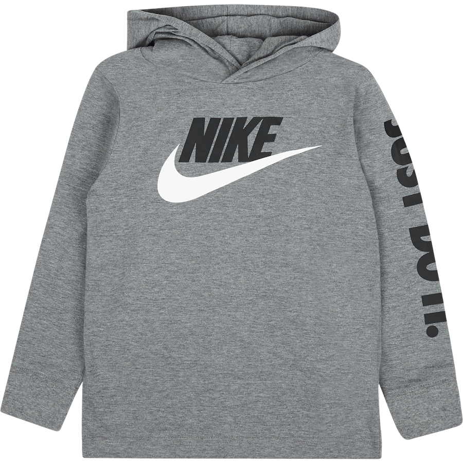 B Nsw Futura Hooded Ls Tee Carbon Heather