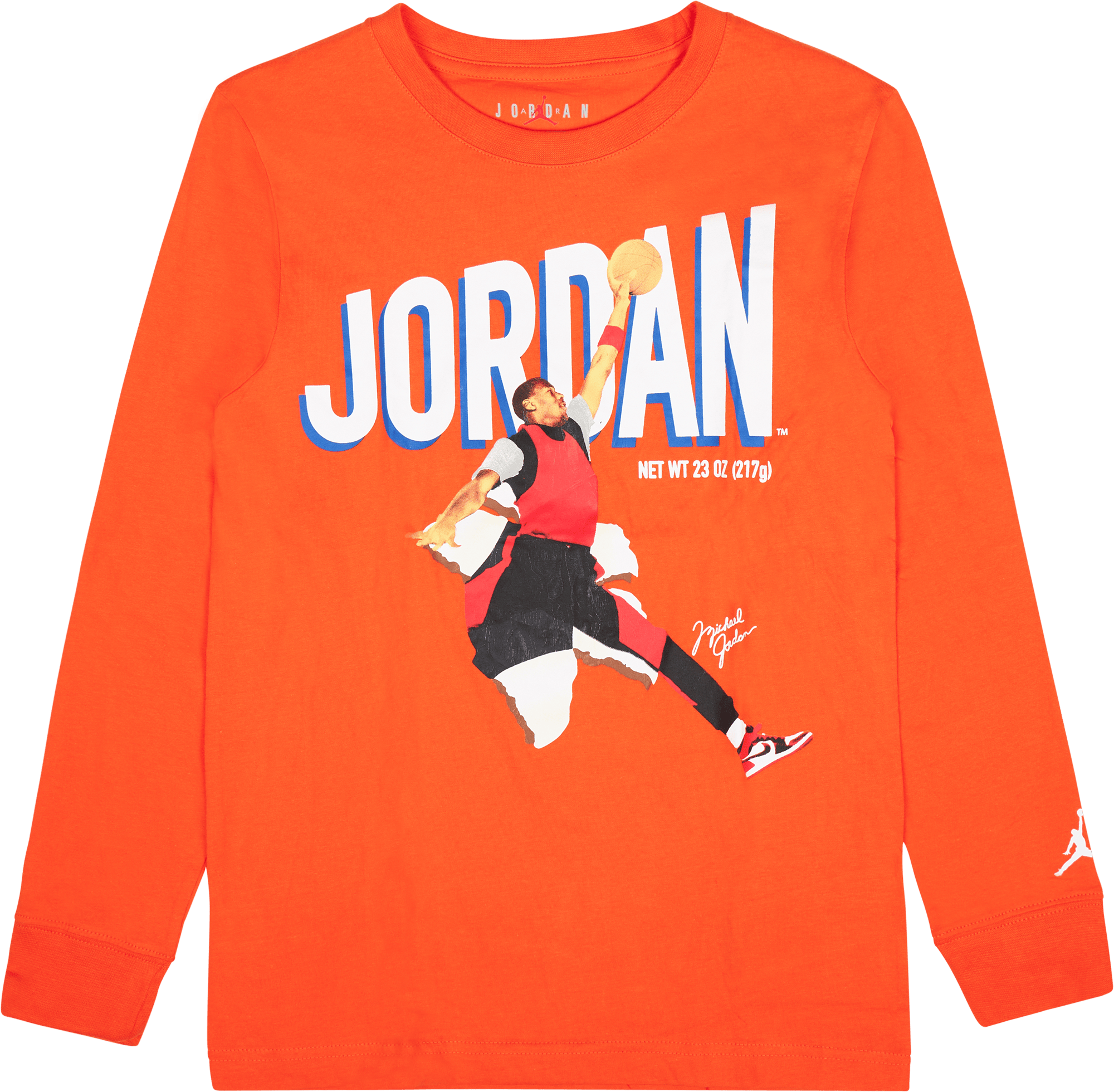 Jdb Mvp Jordan Breakout Ls Tee Rush Orange