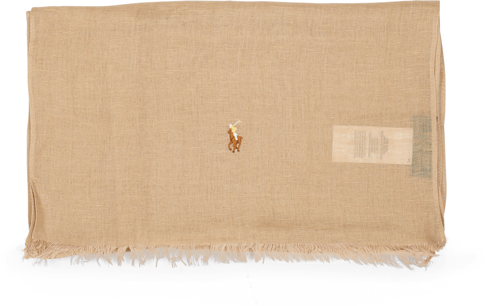 Polo Ralph Lauren Linen/modal-washed Linen Scarf Vintage, Unisex, Utrustning, andra tillbehör, Beige, ONESIZE