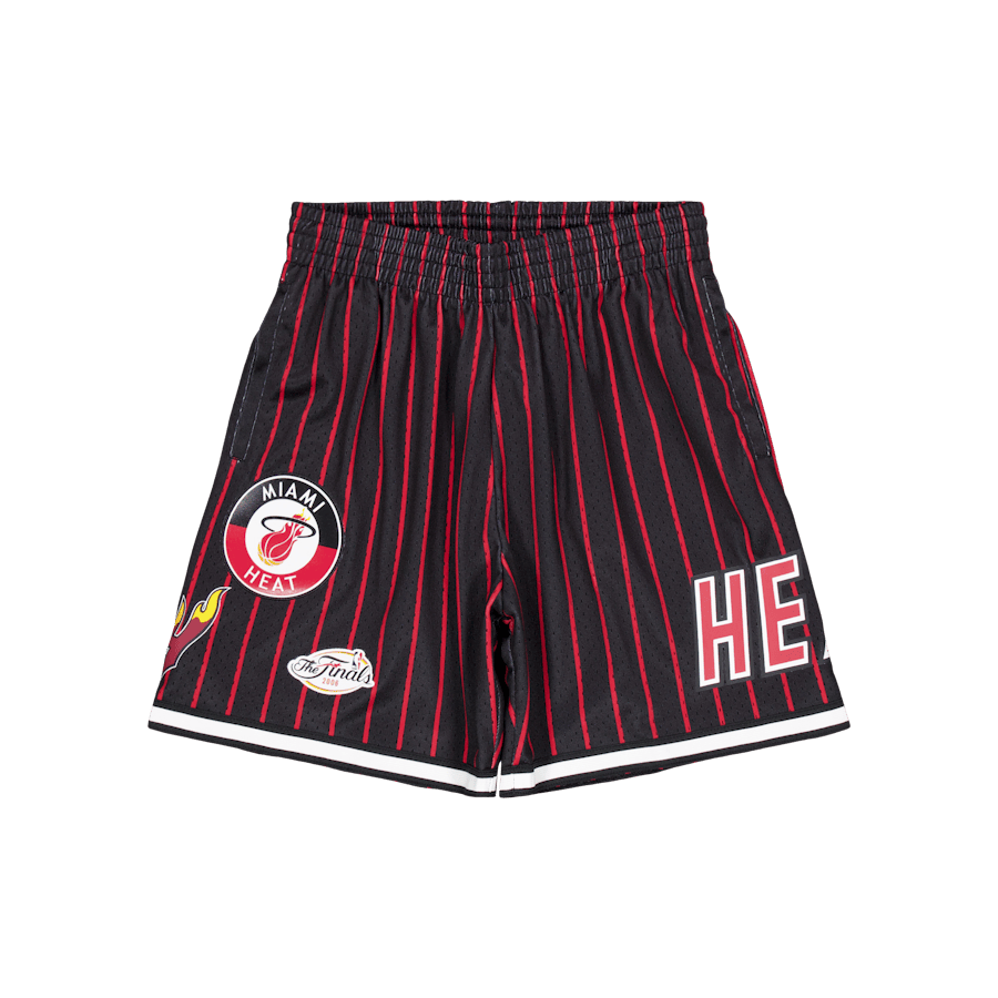 M&n City Collection Mesh Short Black/red