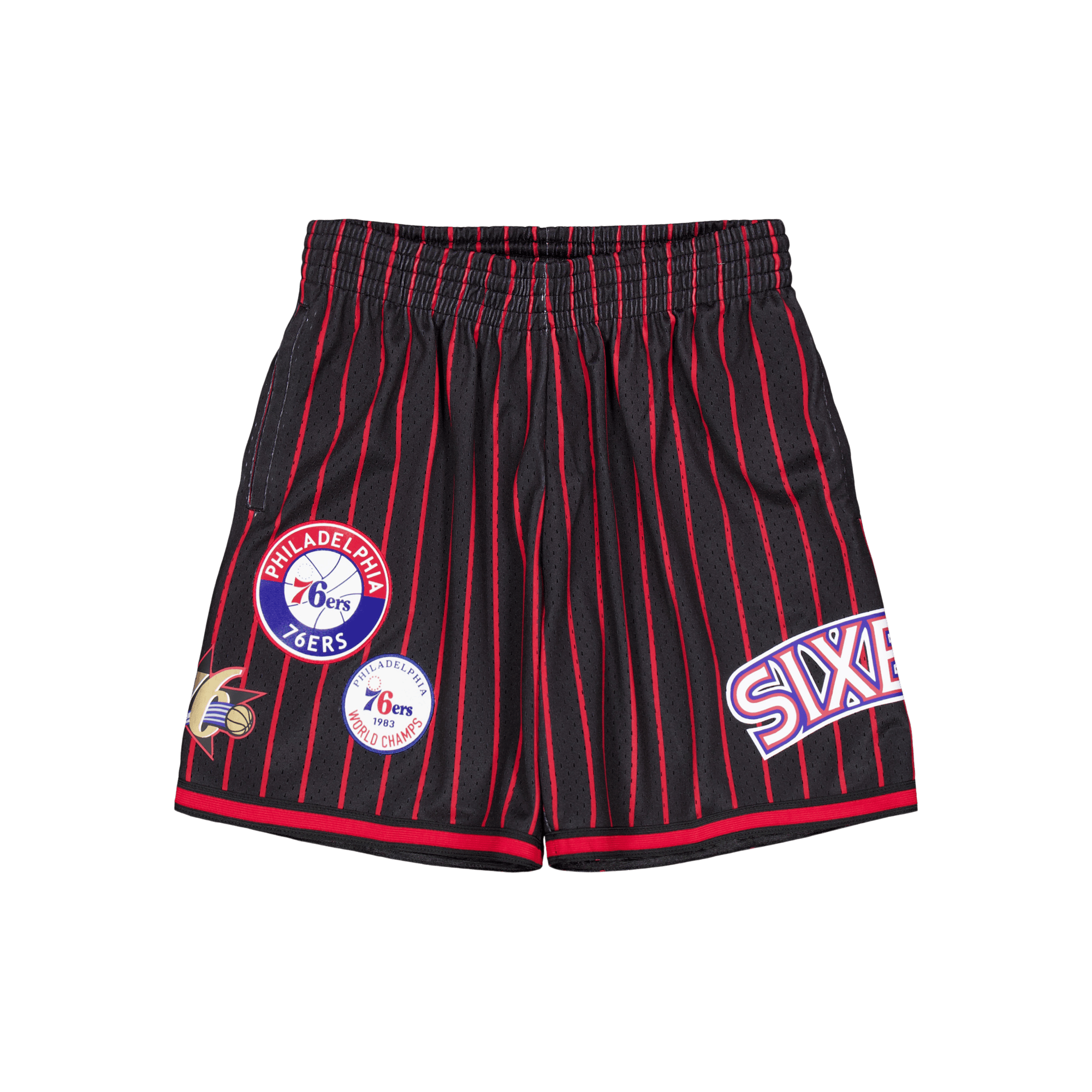 M&n City Collection Mesh Short Black/red