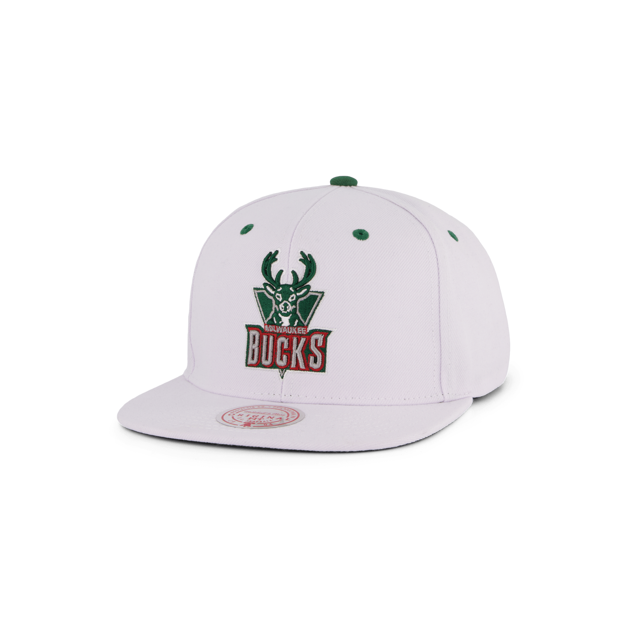 Bucks White Team Color Snapback HWC