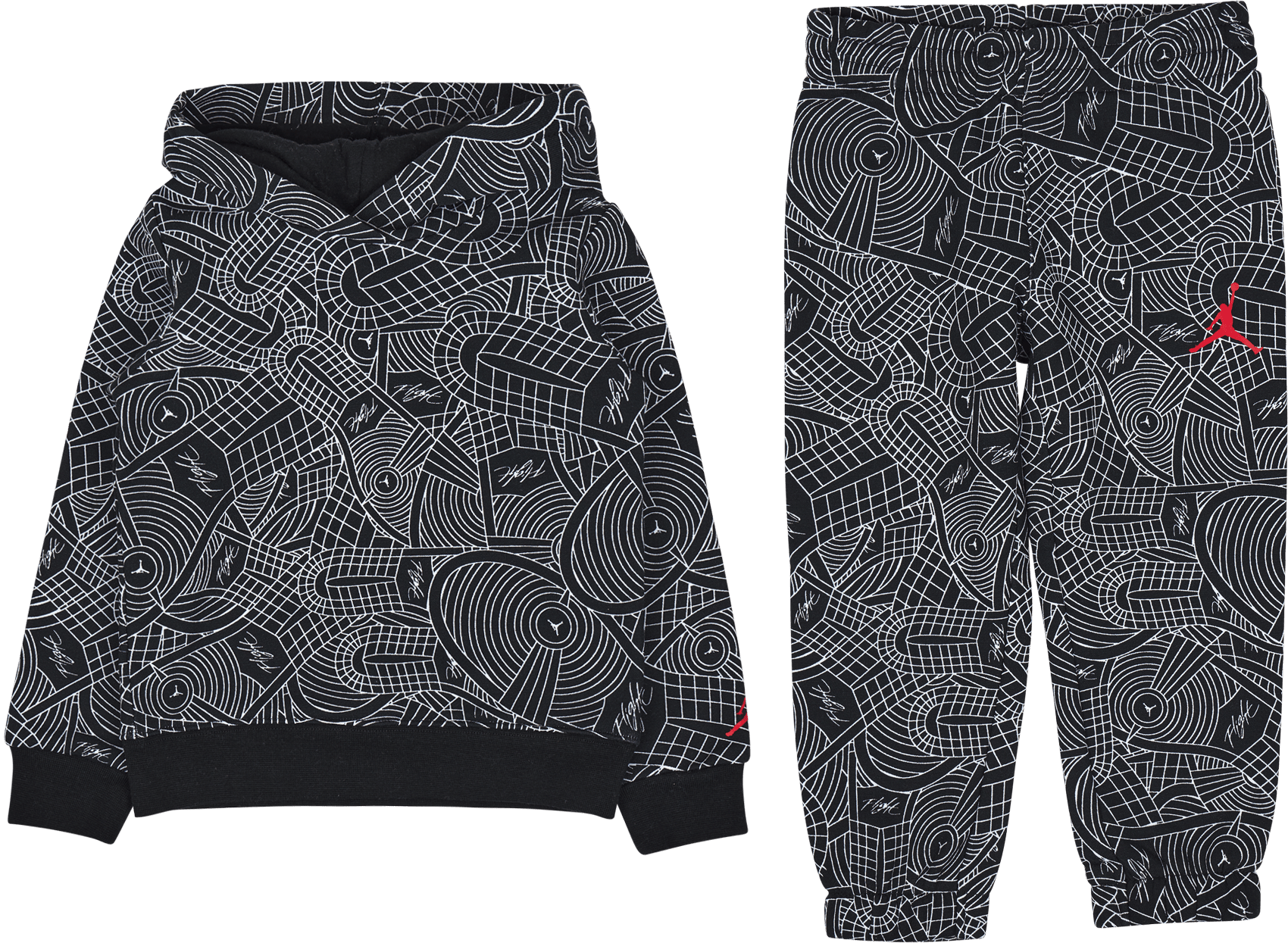 Jdg Flight Aop Pullover Set Black