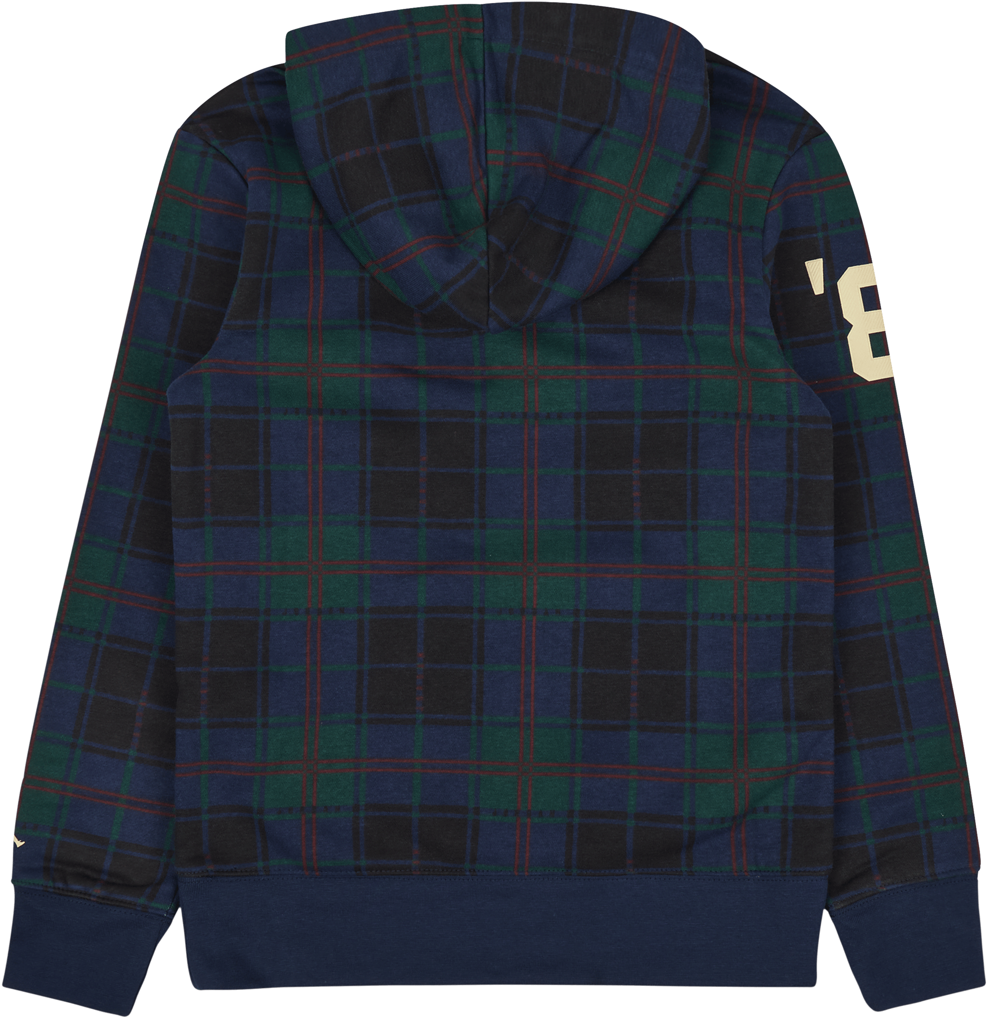Jdb Essentials Plaid Po Hoodie Obsidian - Bild 2