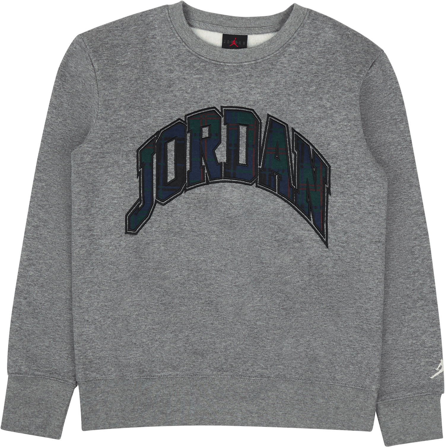 Jdb Essentials Plaid Crew Carbon Heather