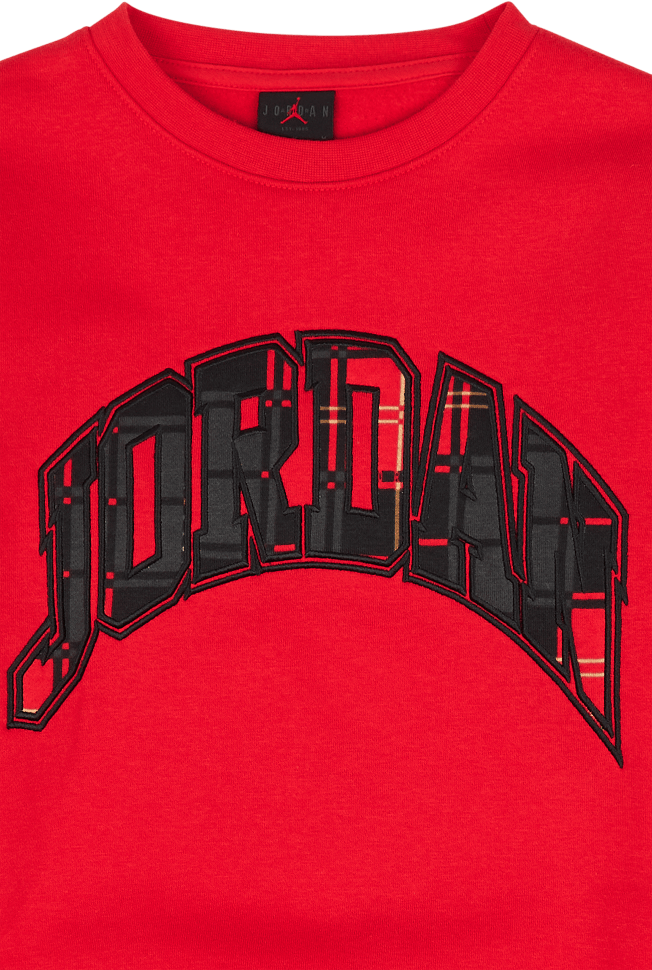 Jdb Essentials Plaid Crew Fire Red - Bild 3