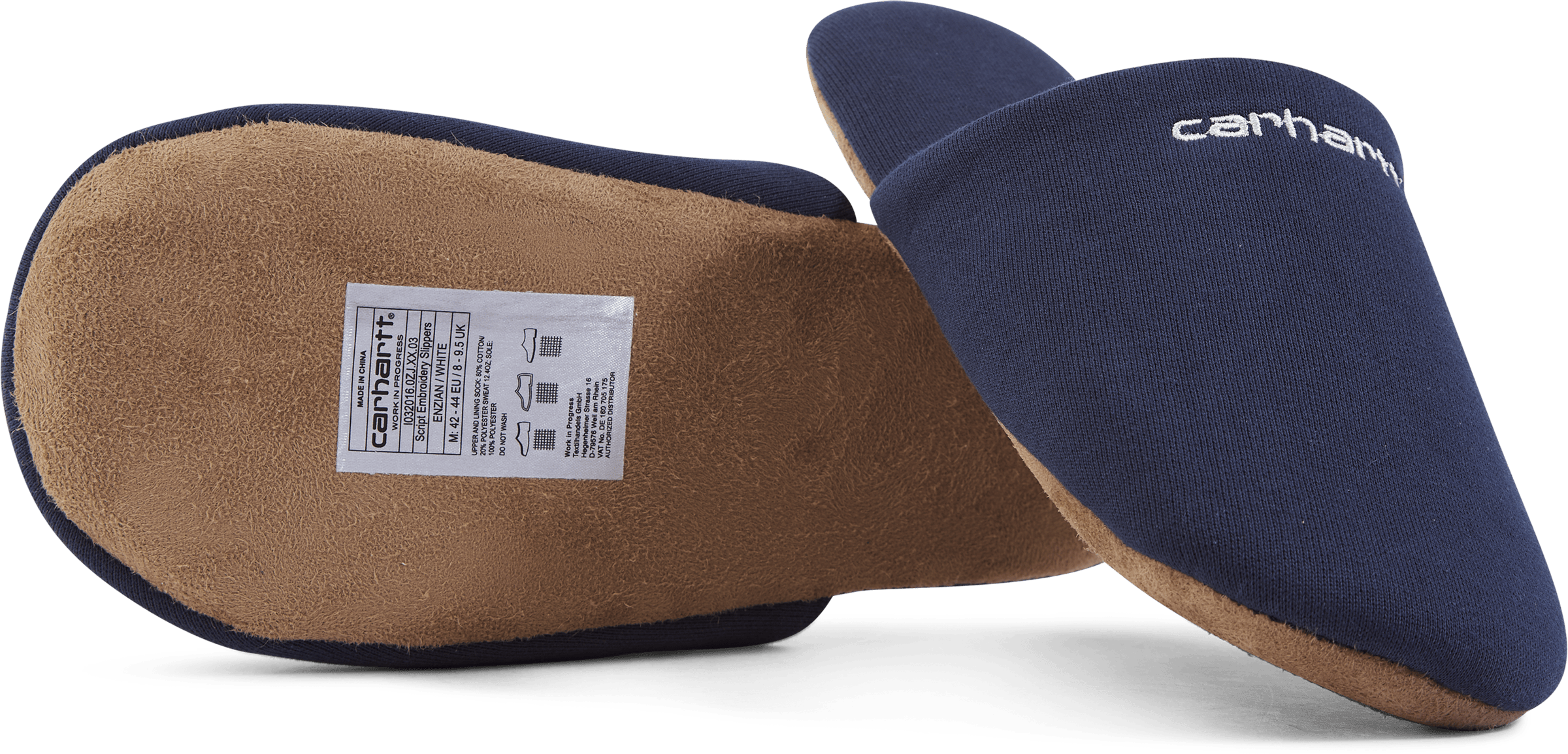 Script Embroidery Slippers Enzian / White - Bild 6