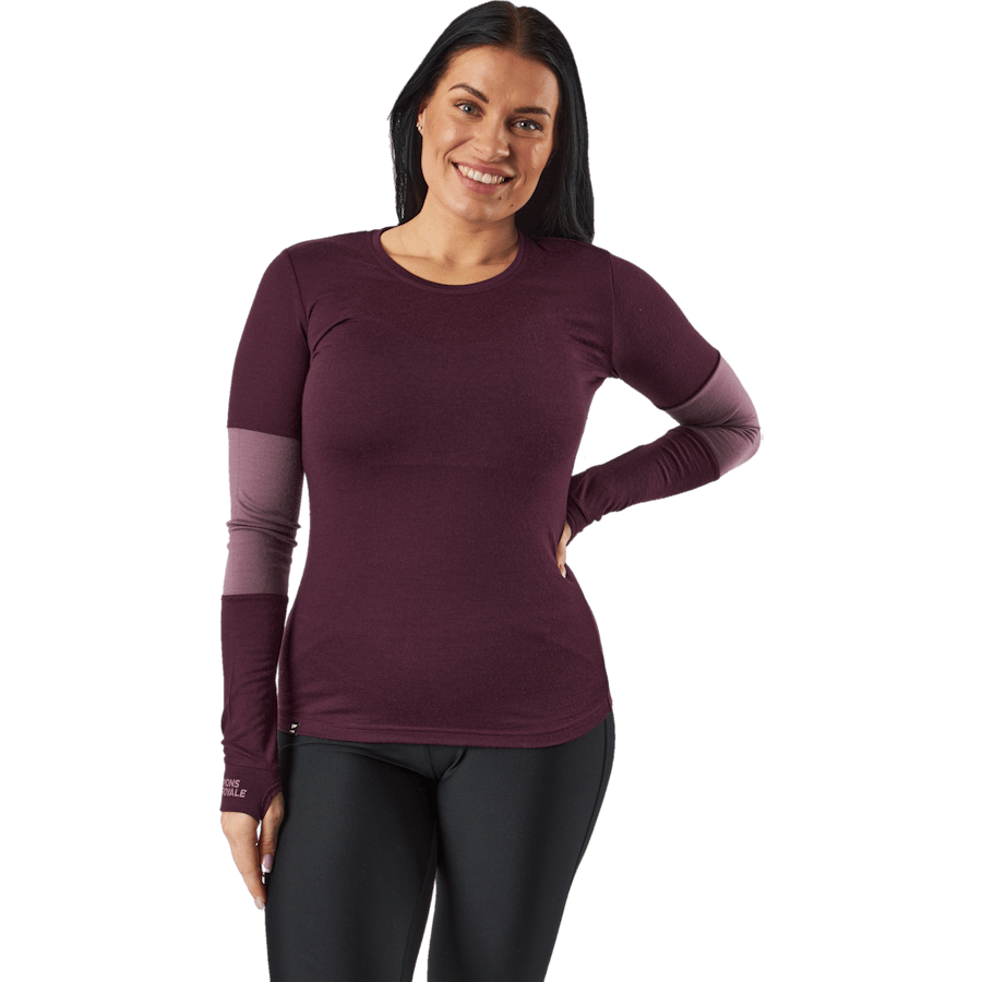 Mons Royale Cornice Long Sleev Wine Red