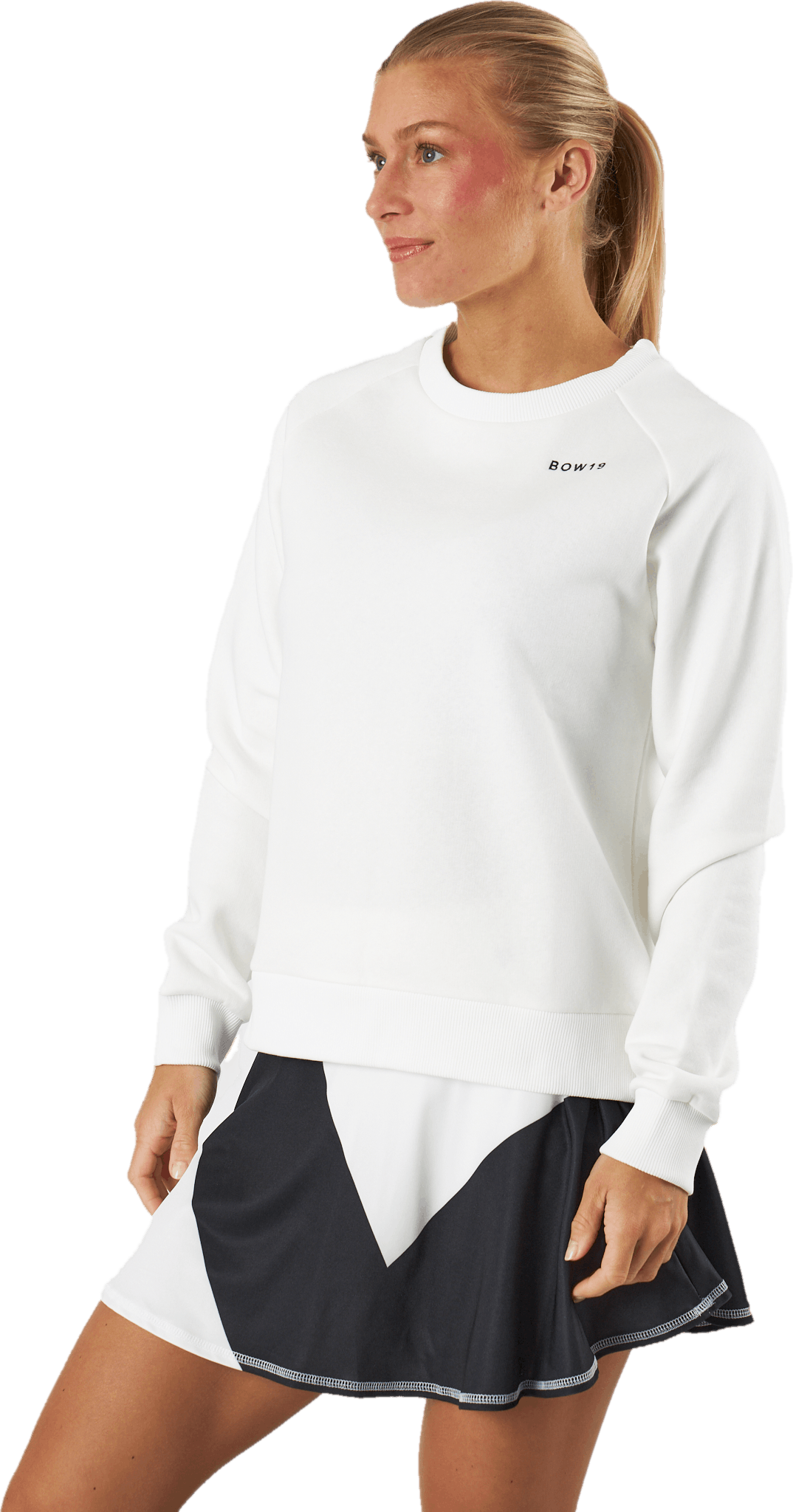 Bow19 Bianca Skirt Black/white, Female, Apparels, skirts & dresses, Padel, White, M