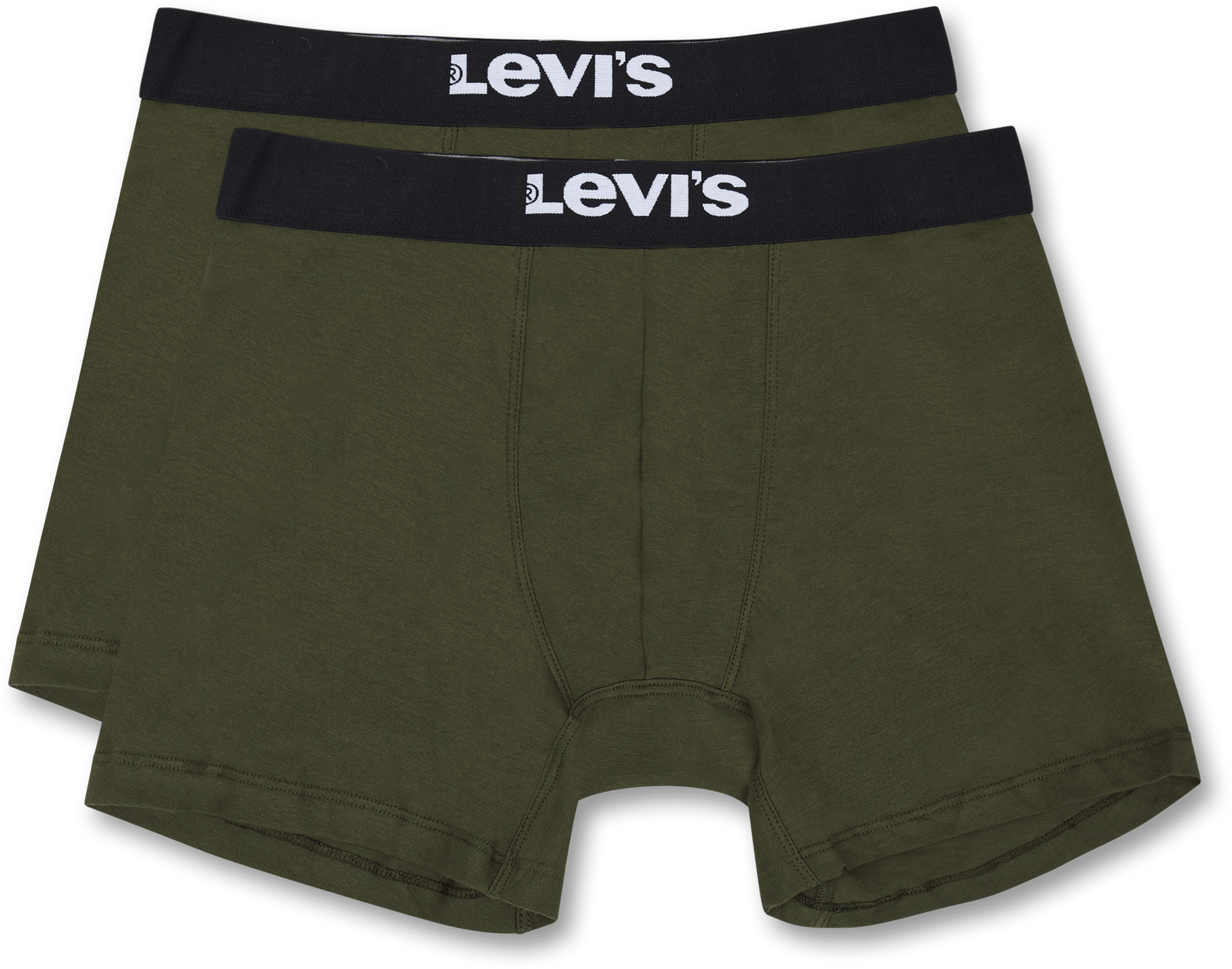 Levis Men Solid Basic Boxer Br 012 Khaki