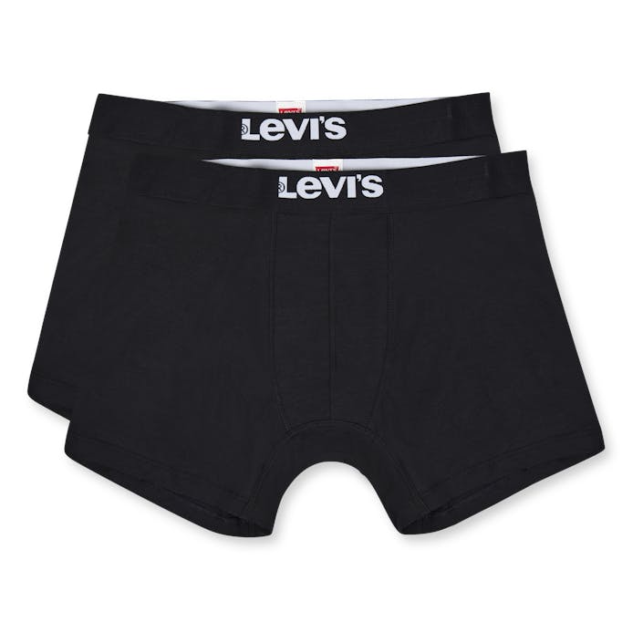 Levis Men Solid Basic Boxer Br 005, Male, Apparels, Underwear, Black, XXL