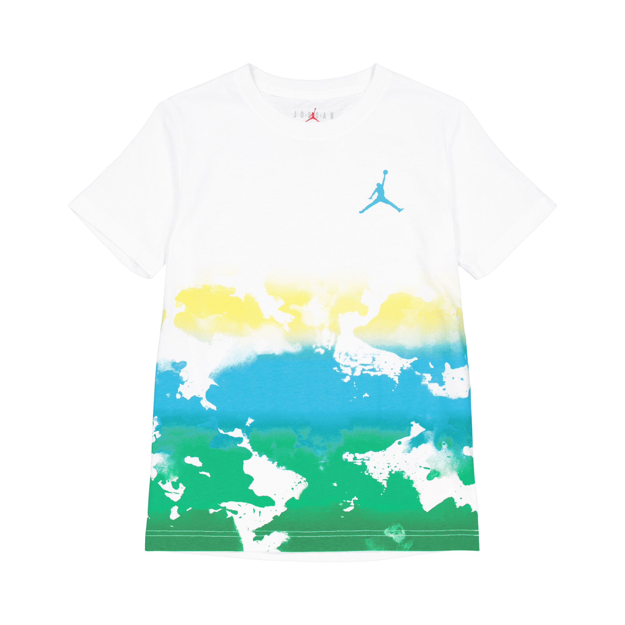 Watercolor Fade Up Ss Tee White
