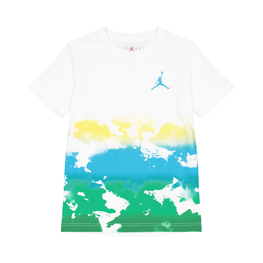 Watercolor Fade Up Ss Tee White