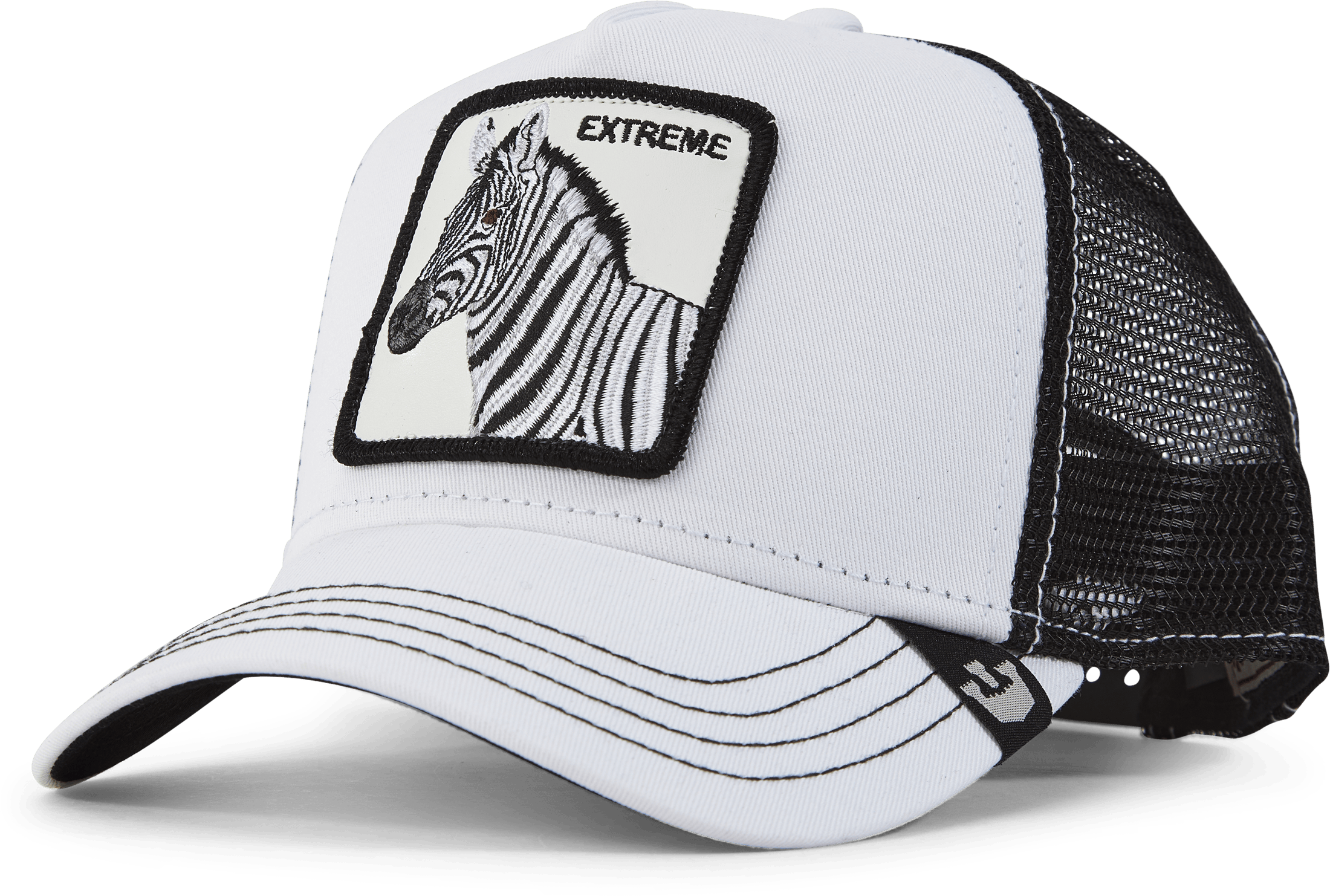 Zebra Trucker, Male, Odzież, Kapelusze i czapki, Biały/Czarny, ONESIZE