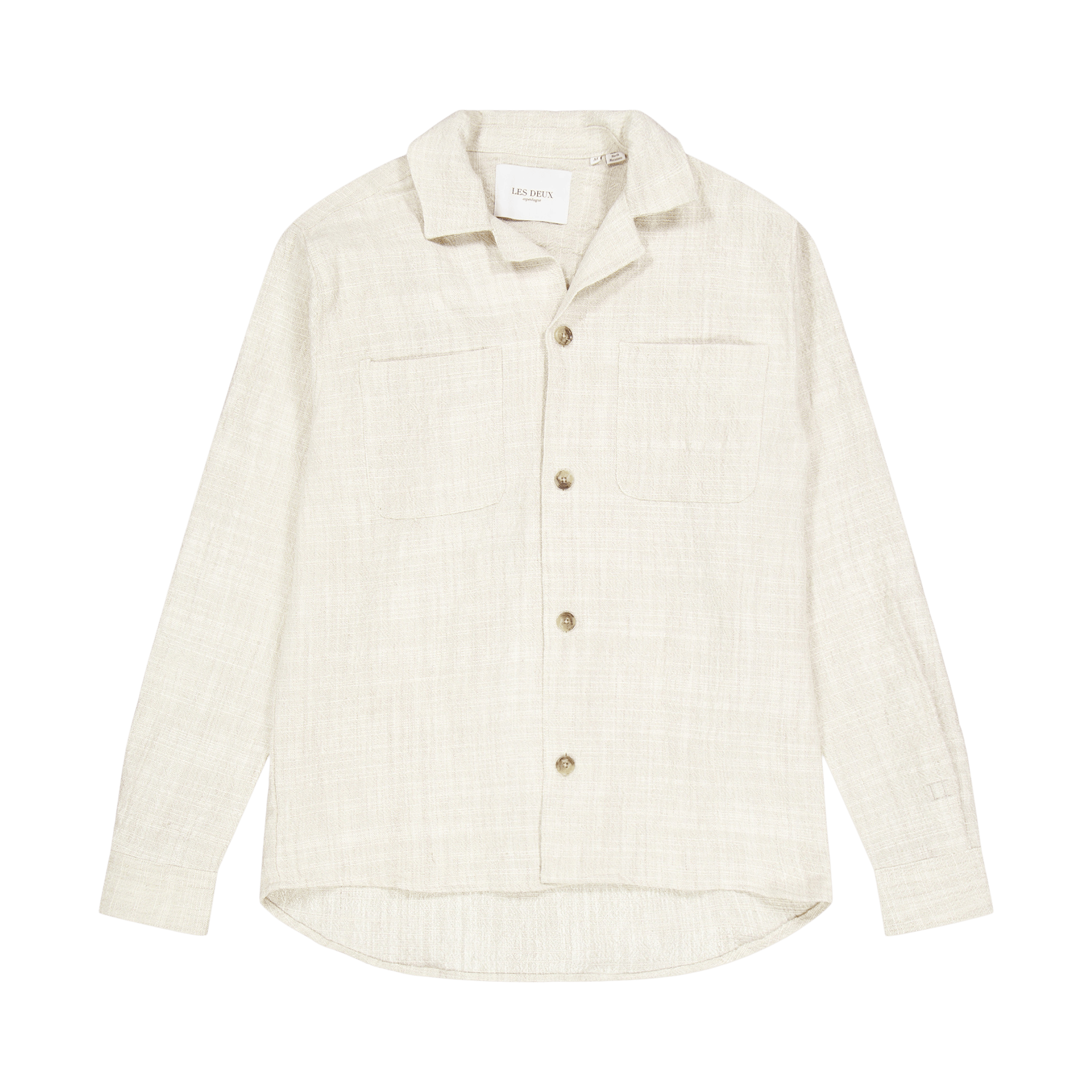 Isaac Linen Overshirt Ivory