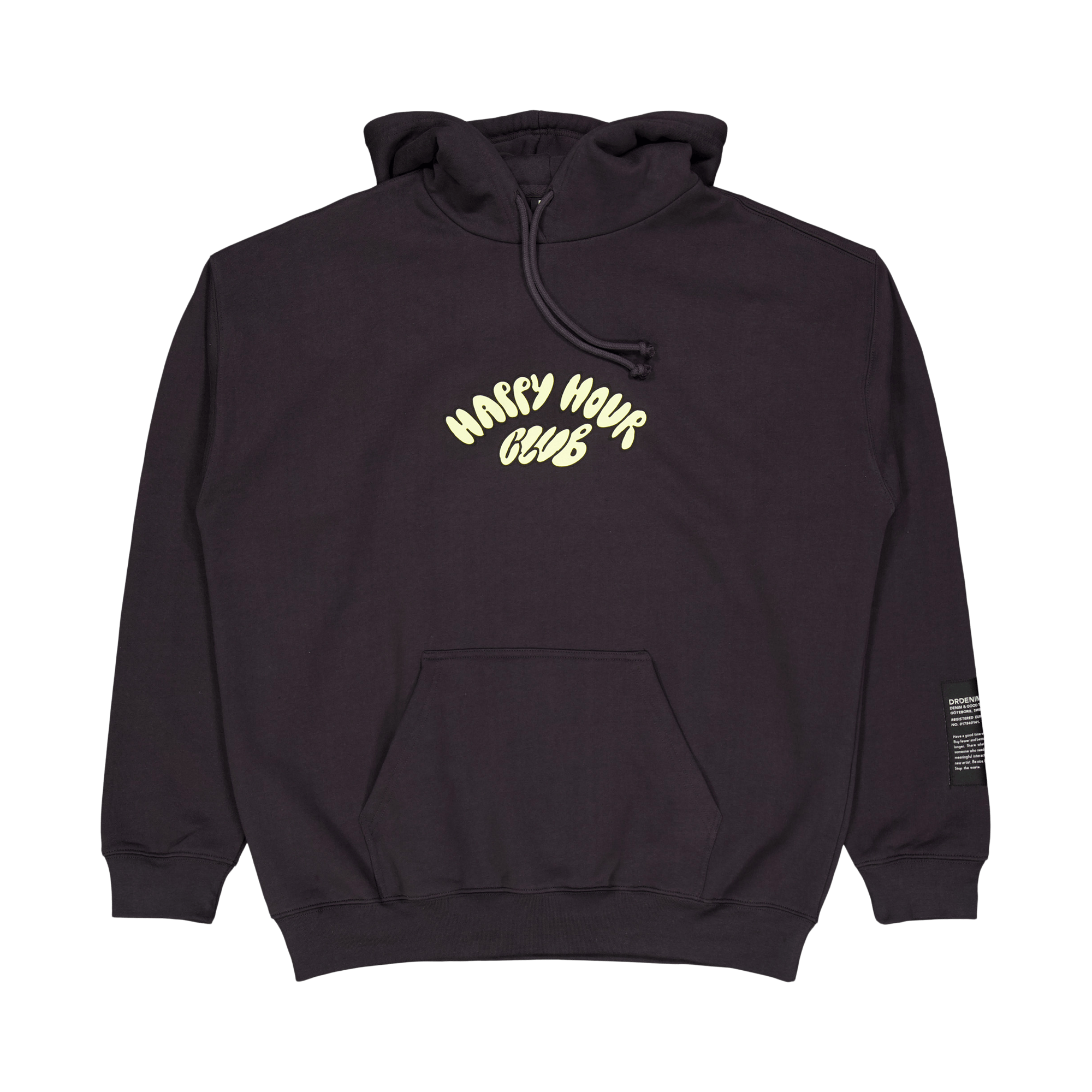 Damien Hoodie B07 Graphite Happy Hour Lemon