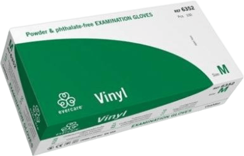 Evercare Vinyl Handske Puder-