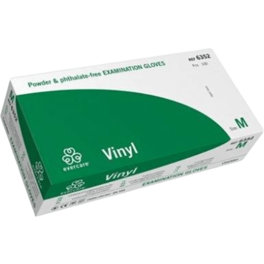 Evercare Vinyl Handske Puder-