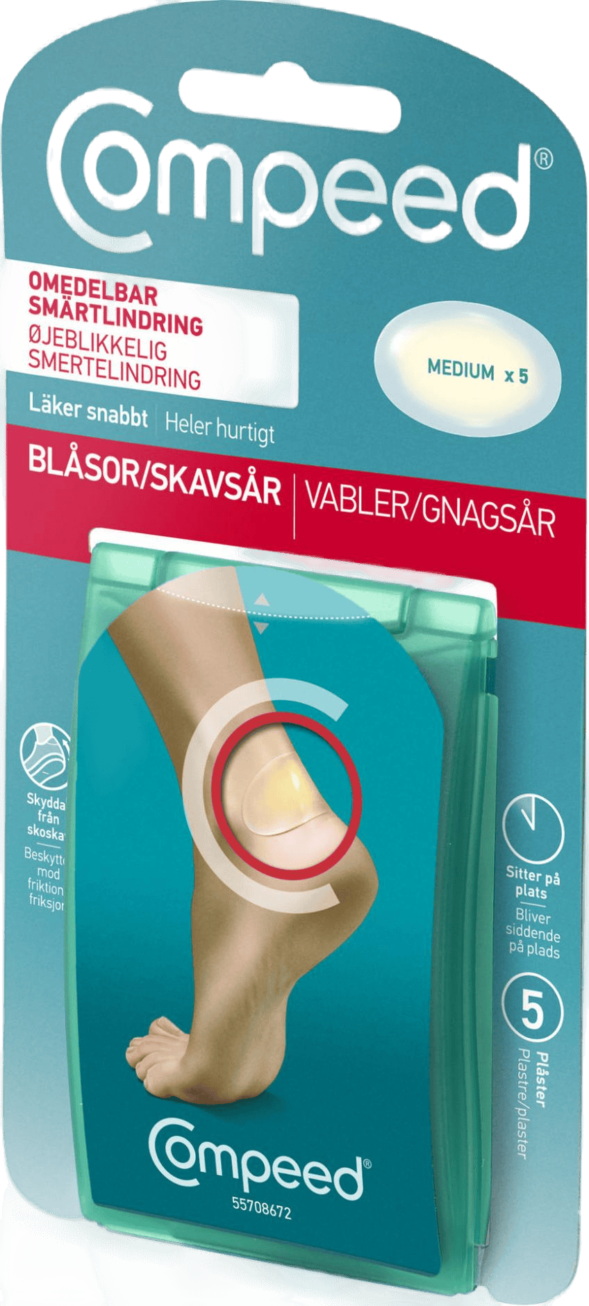 Compeed Blåsor Skavsår Medium