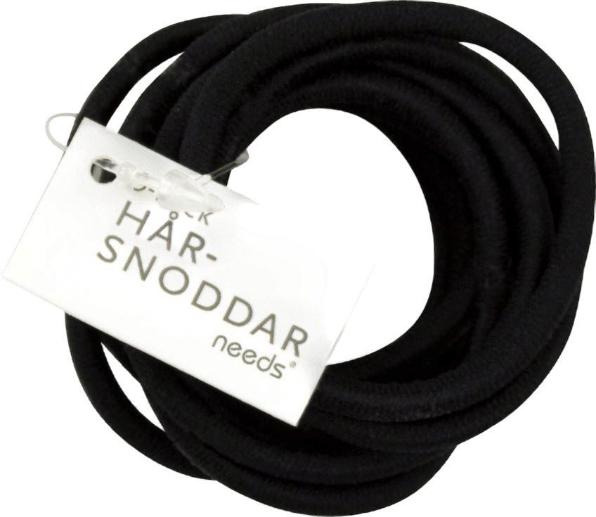 Needs Hårsnoddar Svarta 9st