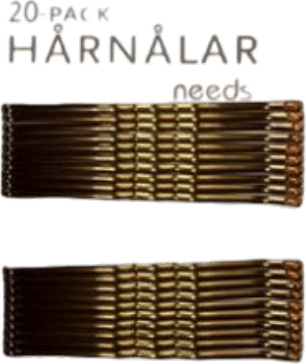 Needs Hårnålar Bruna 20st