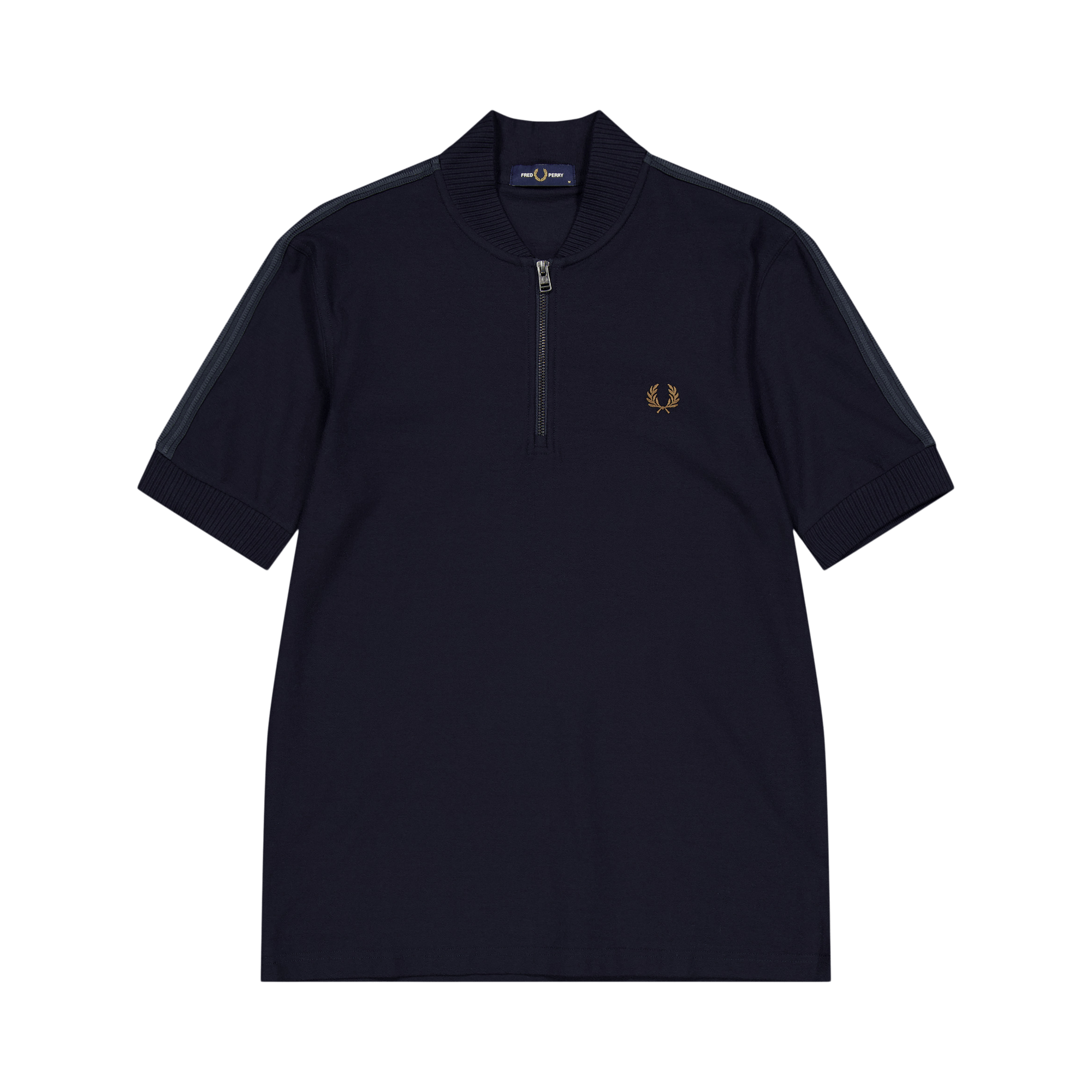 Fred Perry Bomber Half Zip Polo 608
