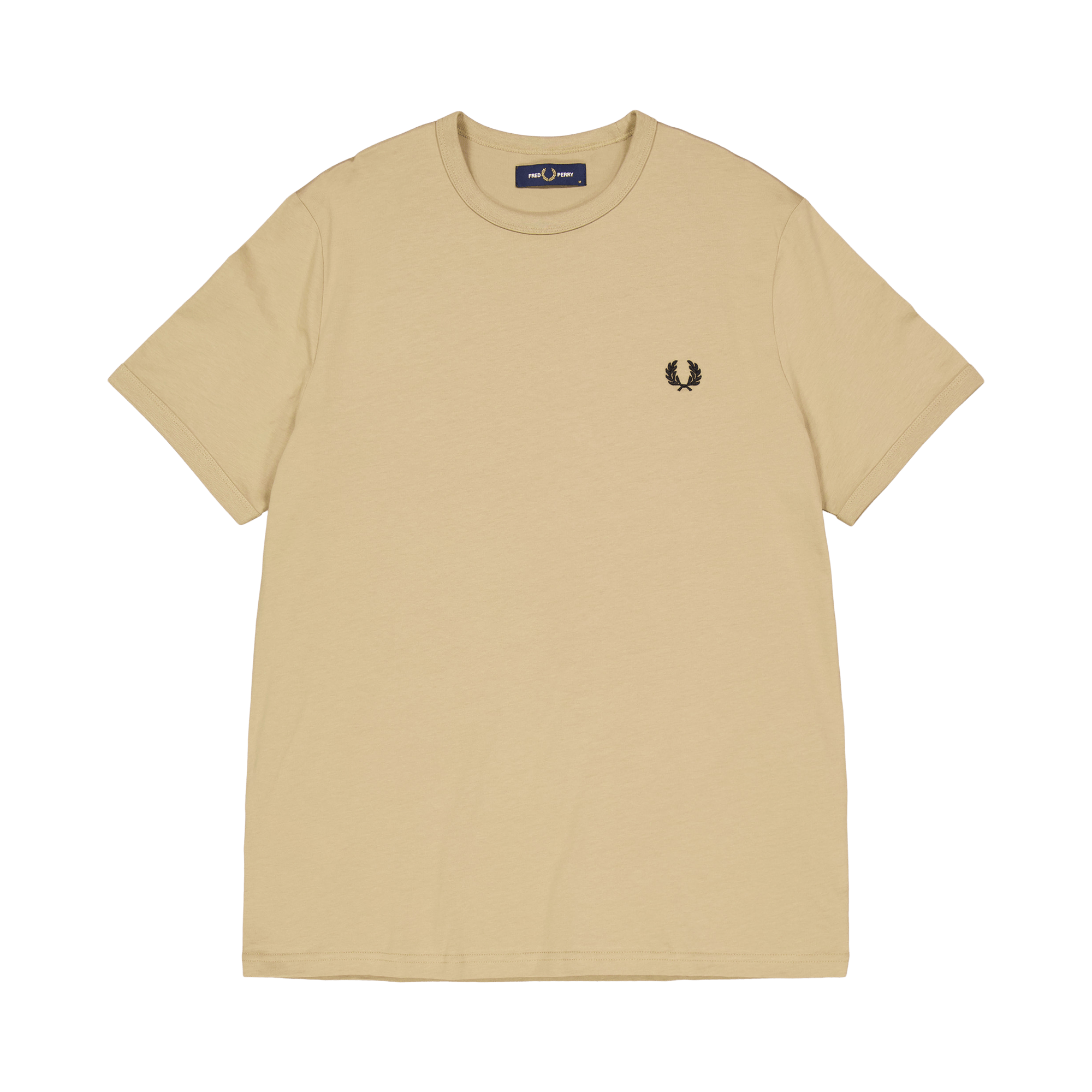 Fred Perry Ringer T-shirt A84, Male, Odevy, Tops, Béžová, M