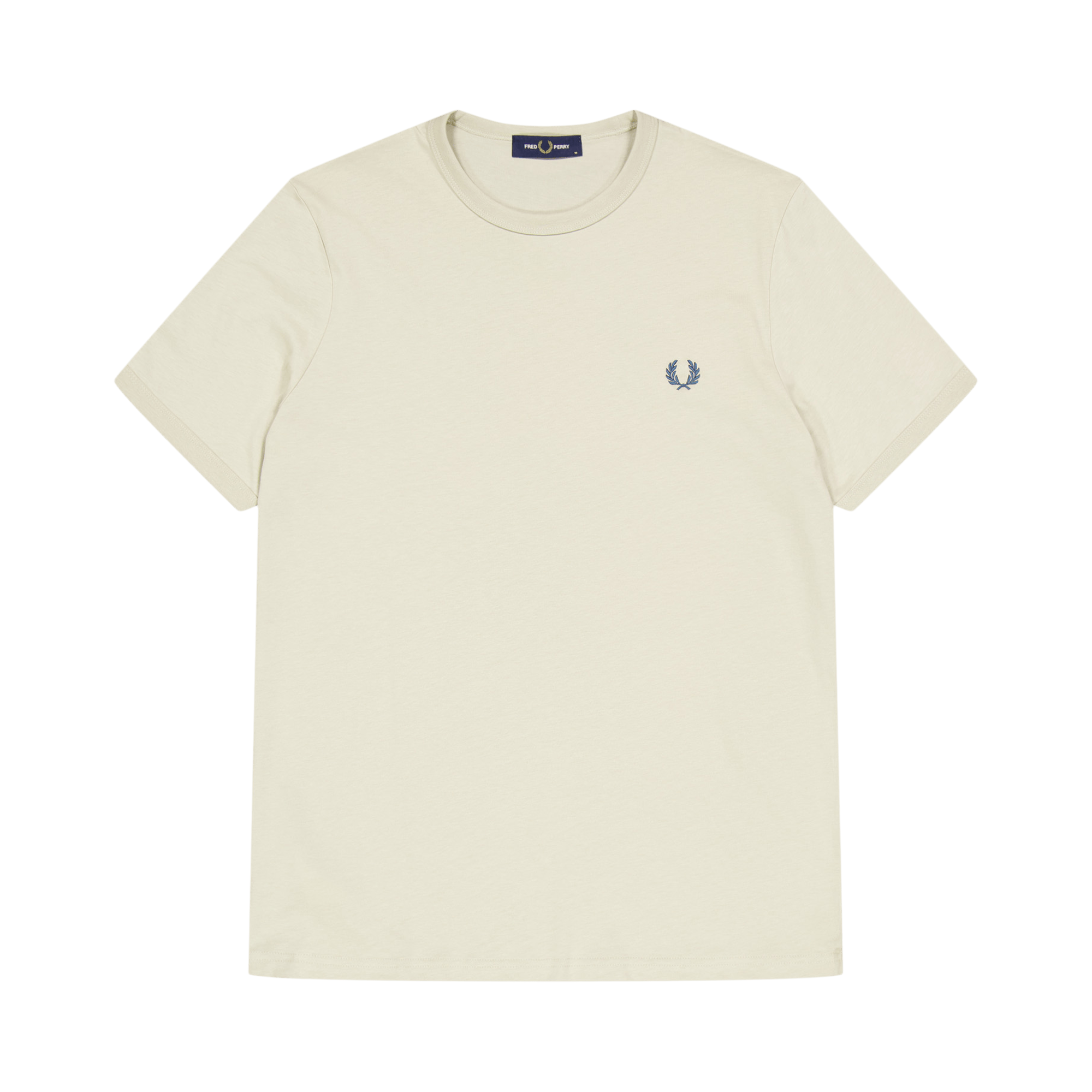 Fred Perry Ringer T-shirt Q26 Light Oyster