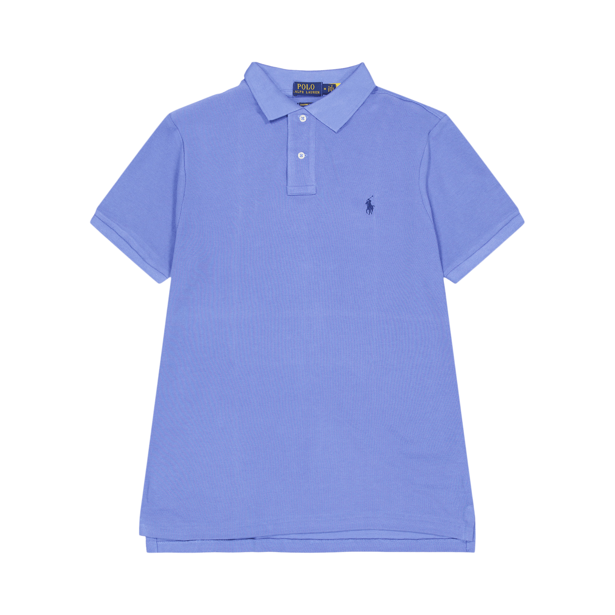 Custom Slim Fit Mesh Polo Shirt Harbor Island Blue