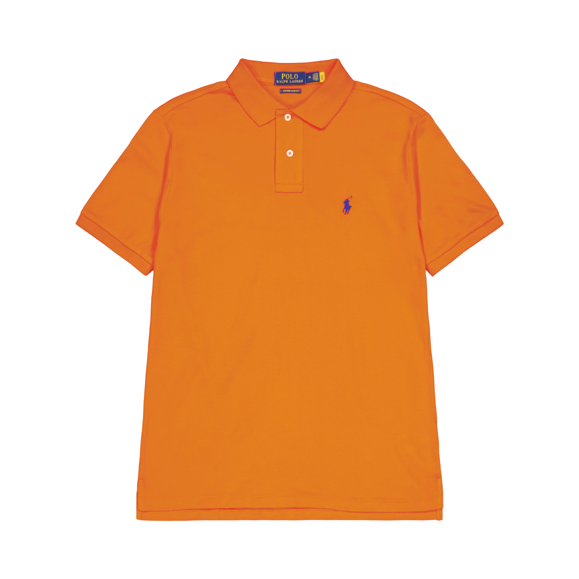 Custom Slim Fit Mesh Polo Shirt Sailing Orange