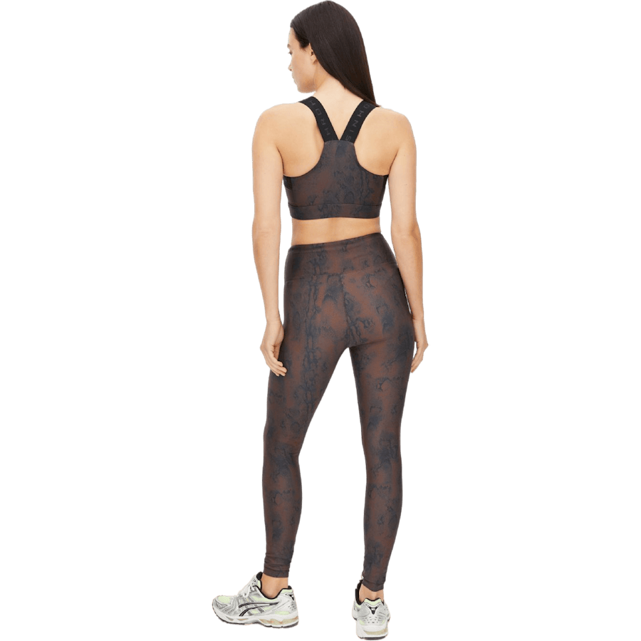 Printed High Waist Tights Brown Snake - Bild 4