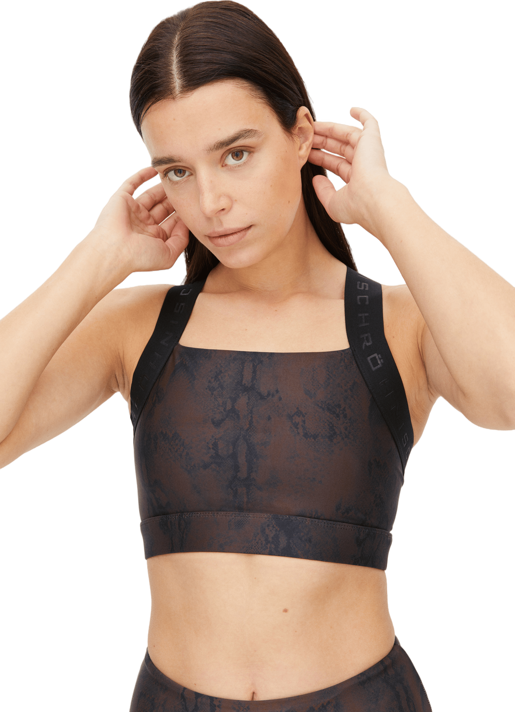 Kay Printed Sportsbra Brown Snake