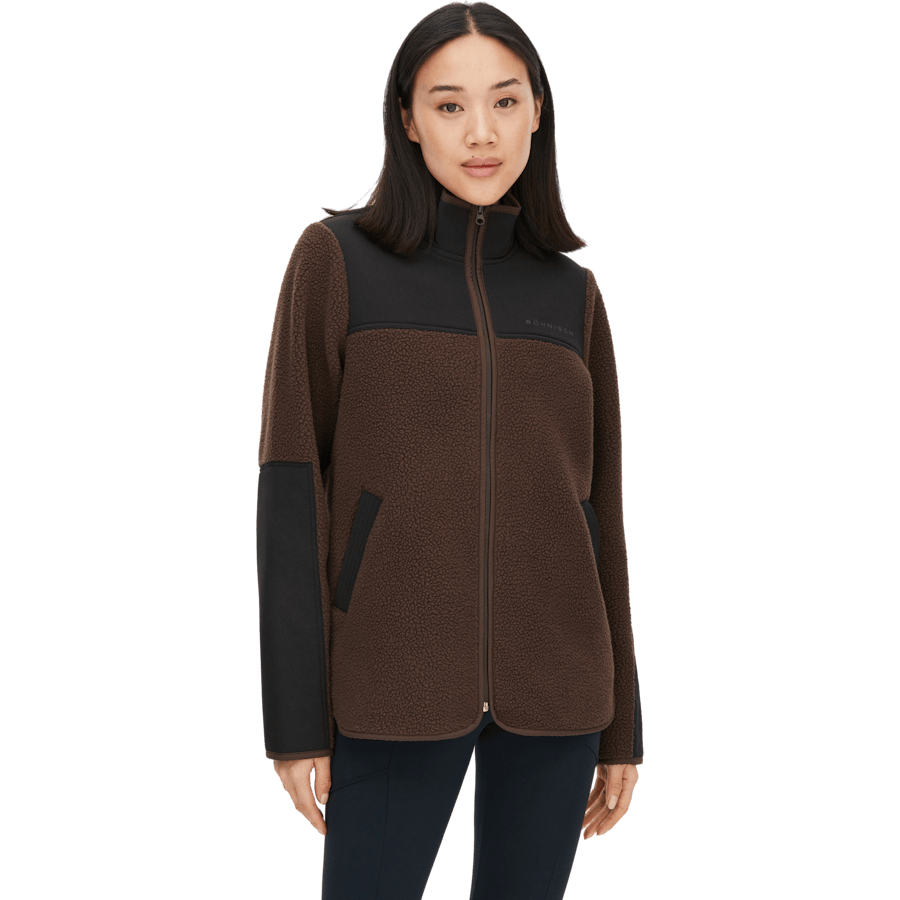 Phoebe Pile Jacket Seal Brown