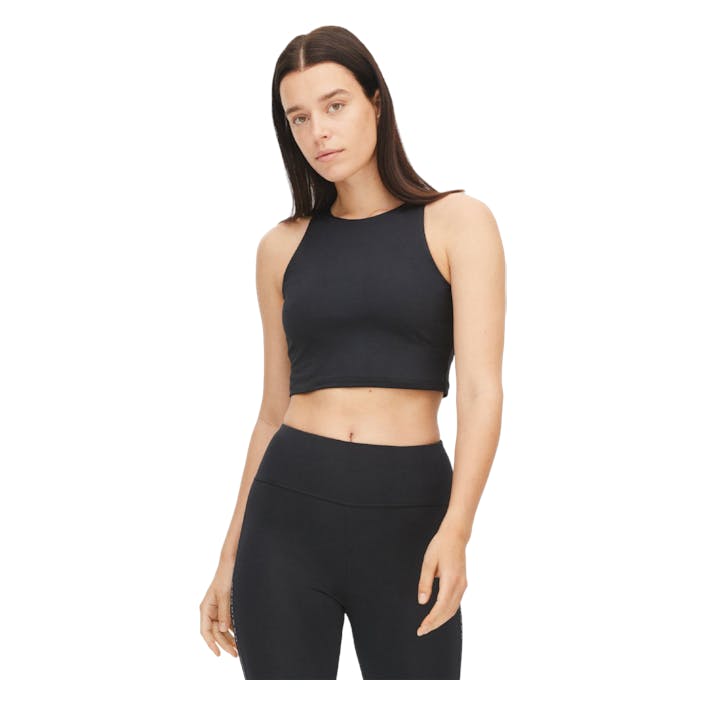 Kay Premium Cropped Top Black, Female, Apparels, Tops, Workout, Black, L