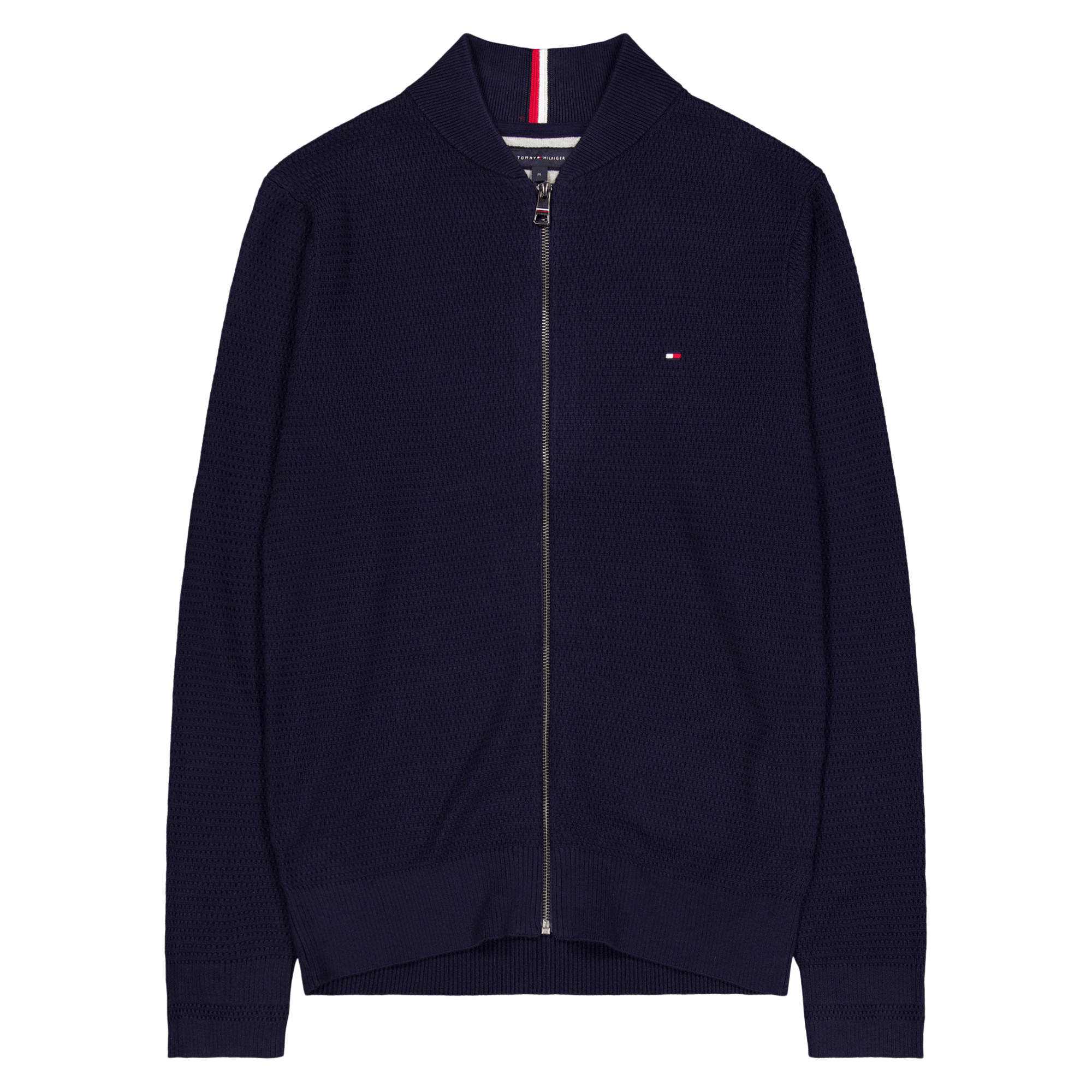 Interlaced Baseball Zip Throug Dw5