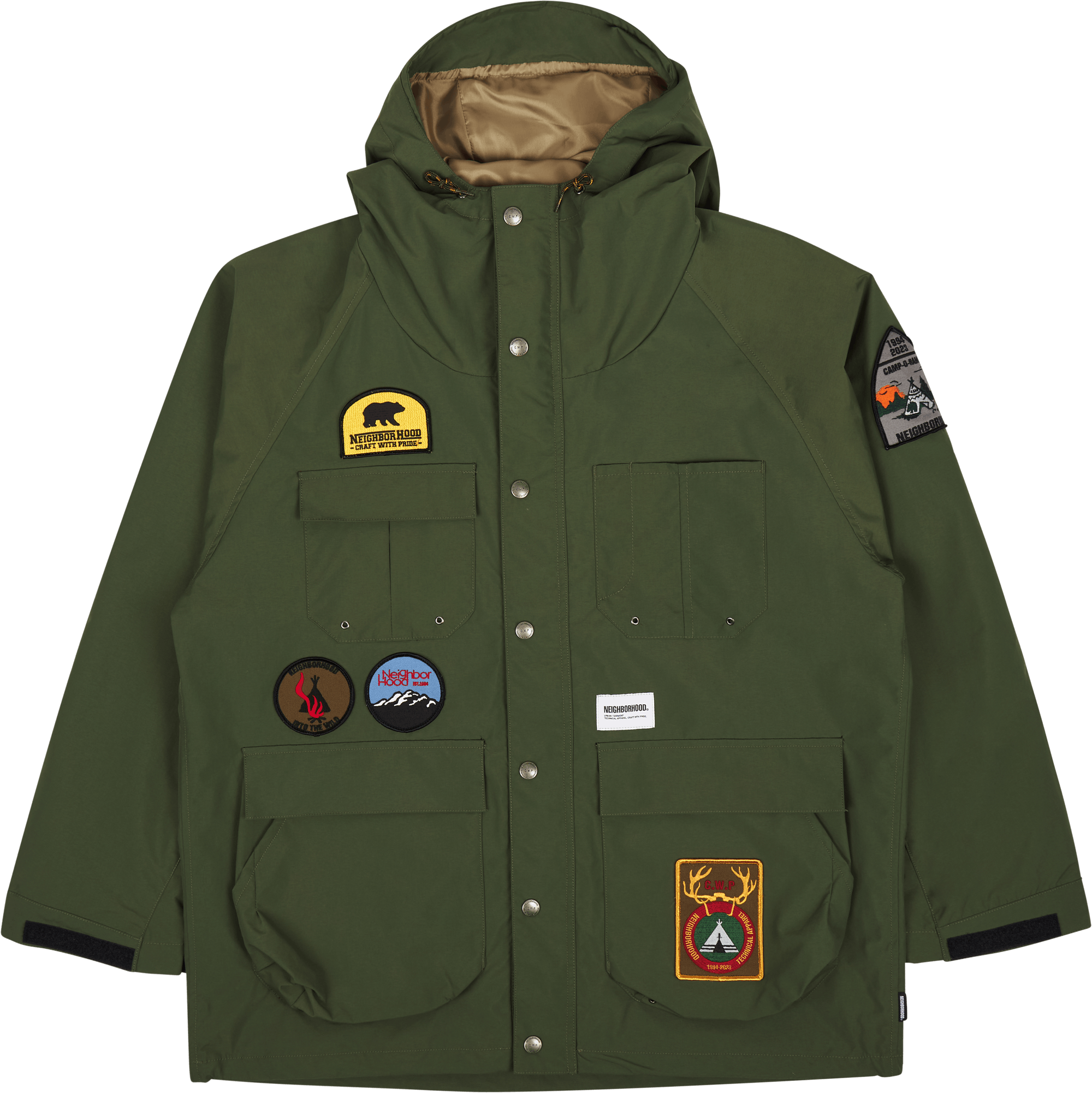 Mountain Parka Jacket Olive Drab, Male, Apparels, jackets, Green, M