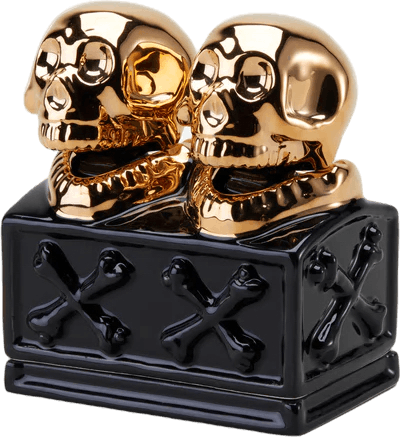 Dualskull Incense Chamber Black/gold, Unisex, Vybavenie, Doplnky, Čierna, ONESIZE