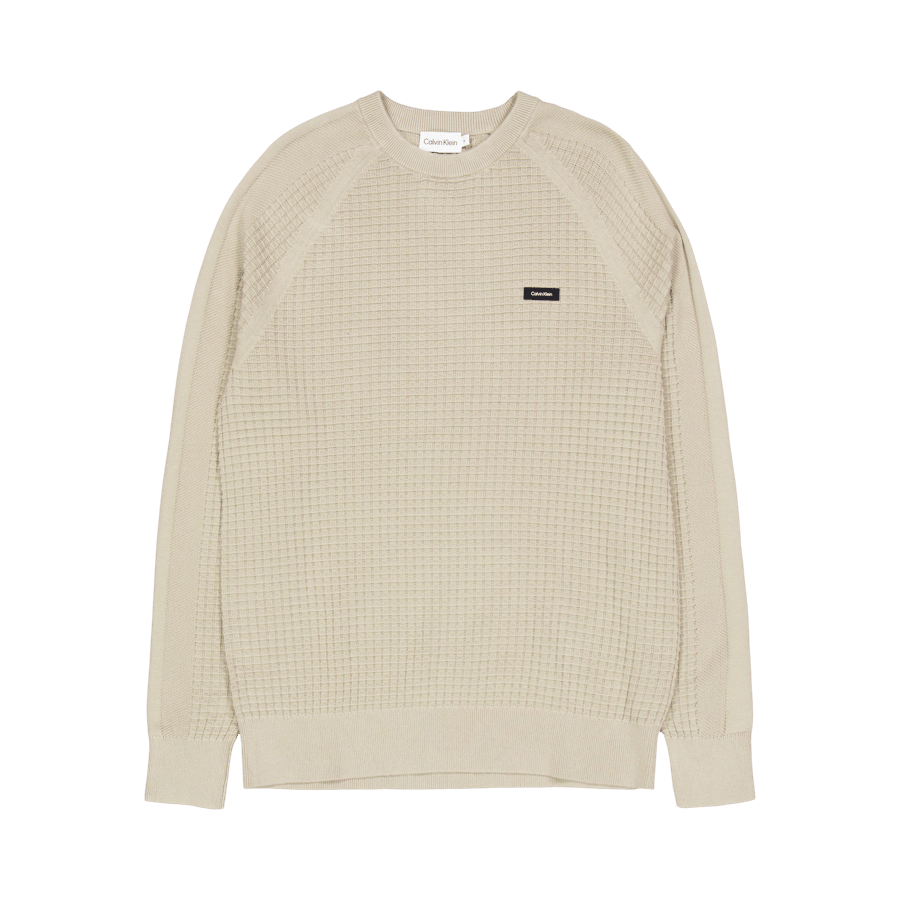 Texture Mix Cn Sweater Pkr