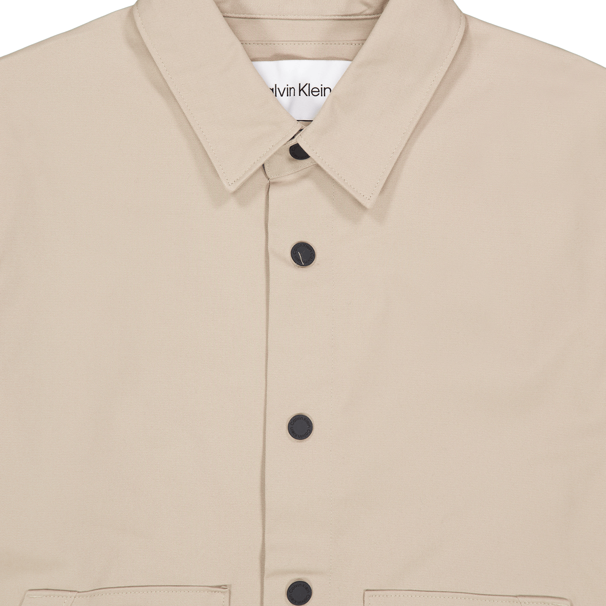 Modern Twill Overshirt Pkr - Grey - Bild 3