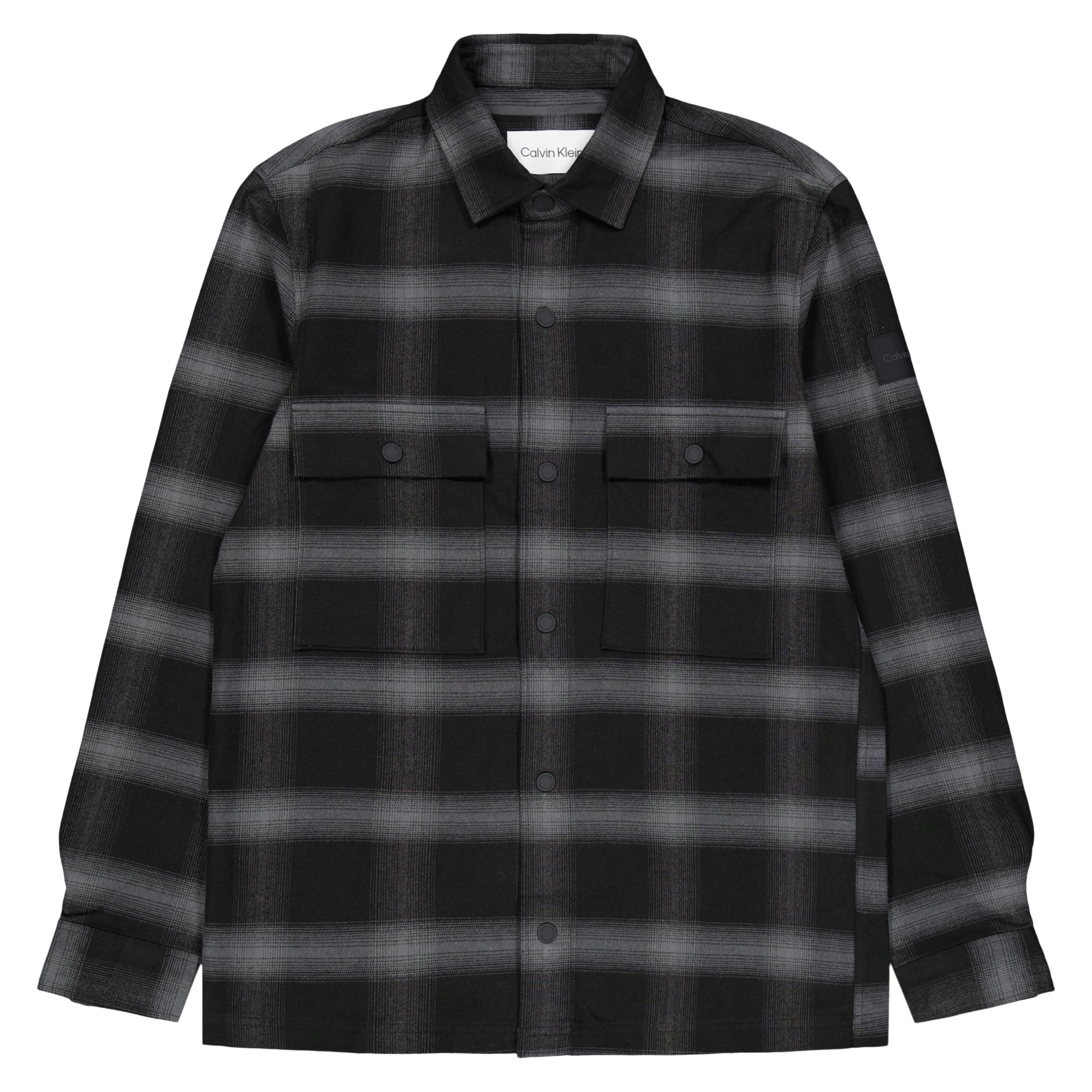 Twill Fleece Check Overshirt Beh