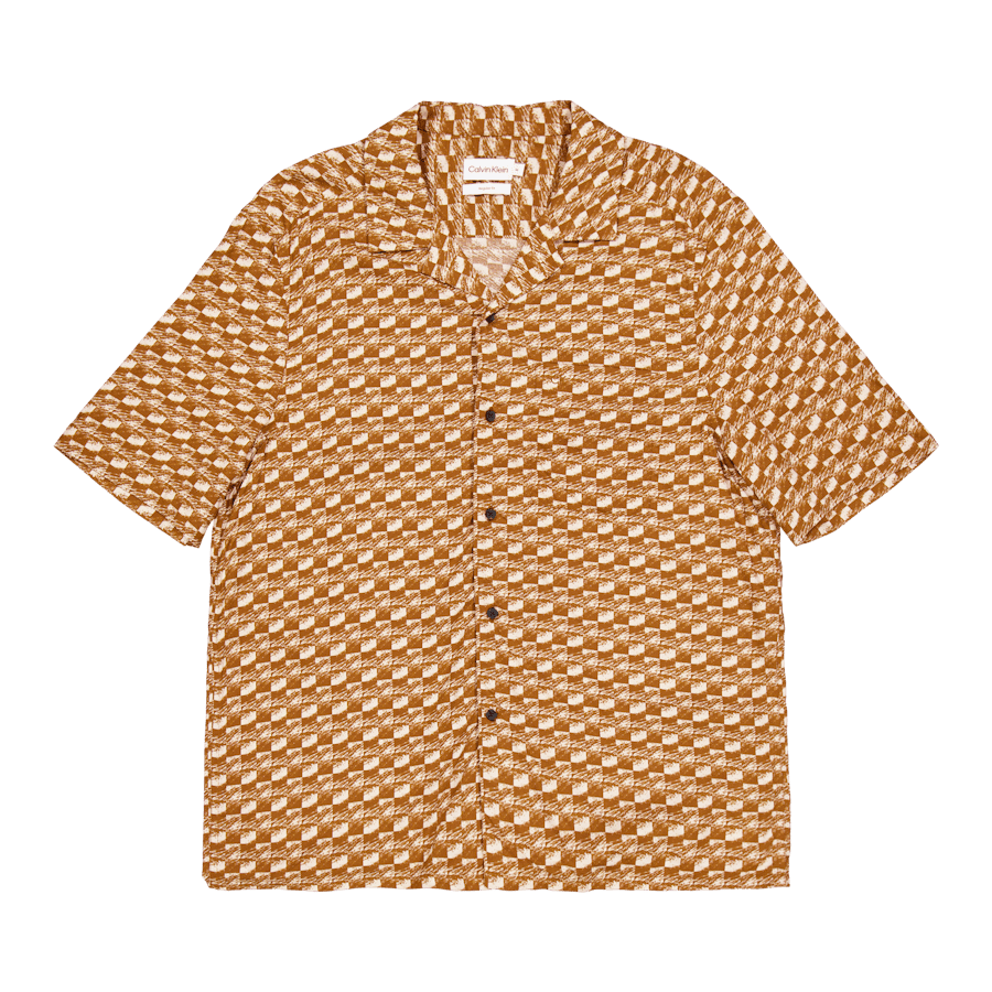 Calvin Klein Bowling Ss Shirt Aop Comf Grd