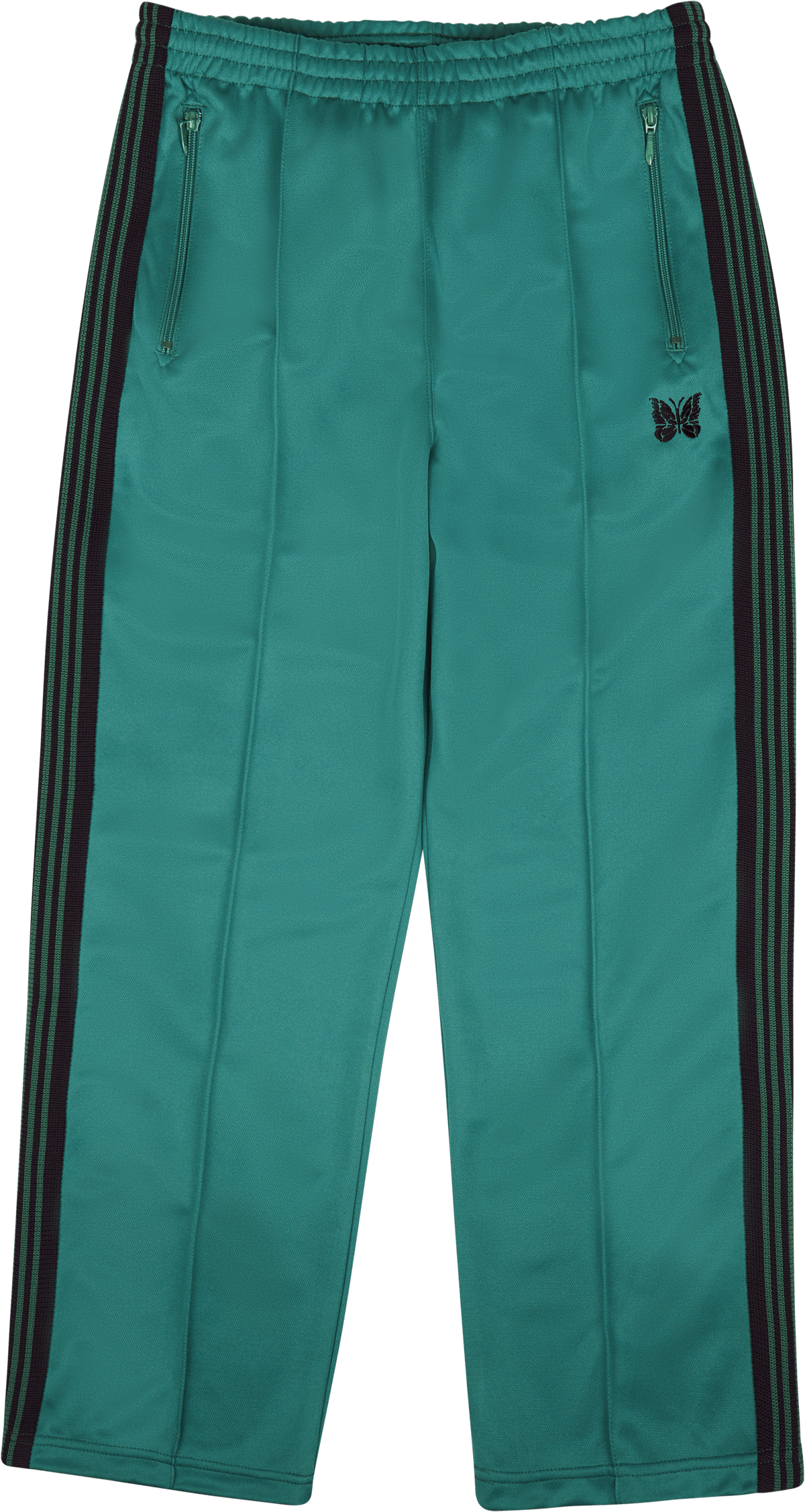 Needles Track Pant - Poly Smoo C-emerald, Unisex, Apparels, Bottoms, Turquoise, L