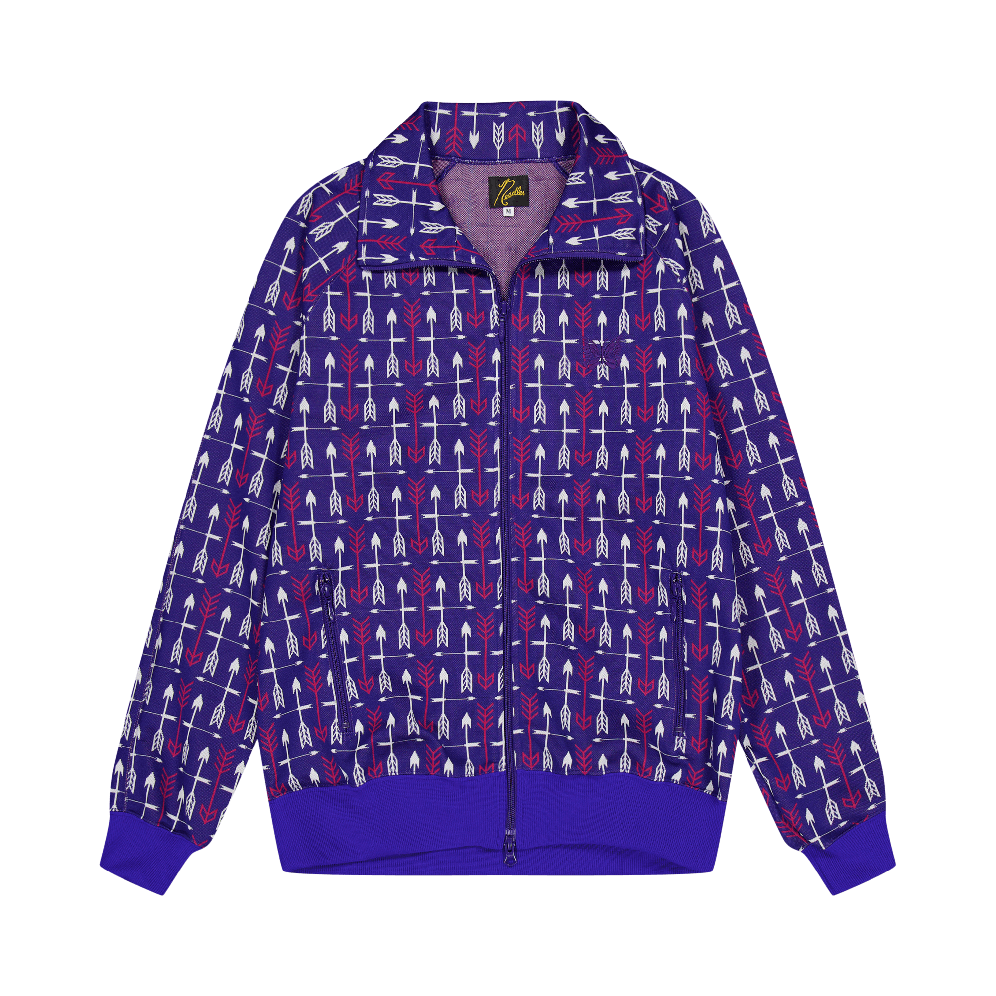 Track Jacket - Poly Jq. B-arrow, Unisex, Odevy, mikiny a mikiny, Modrá, L