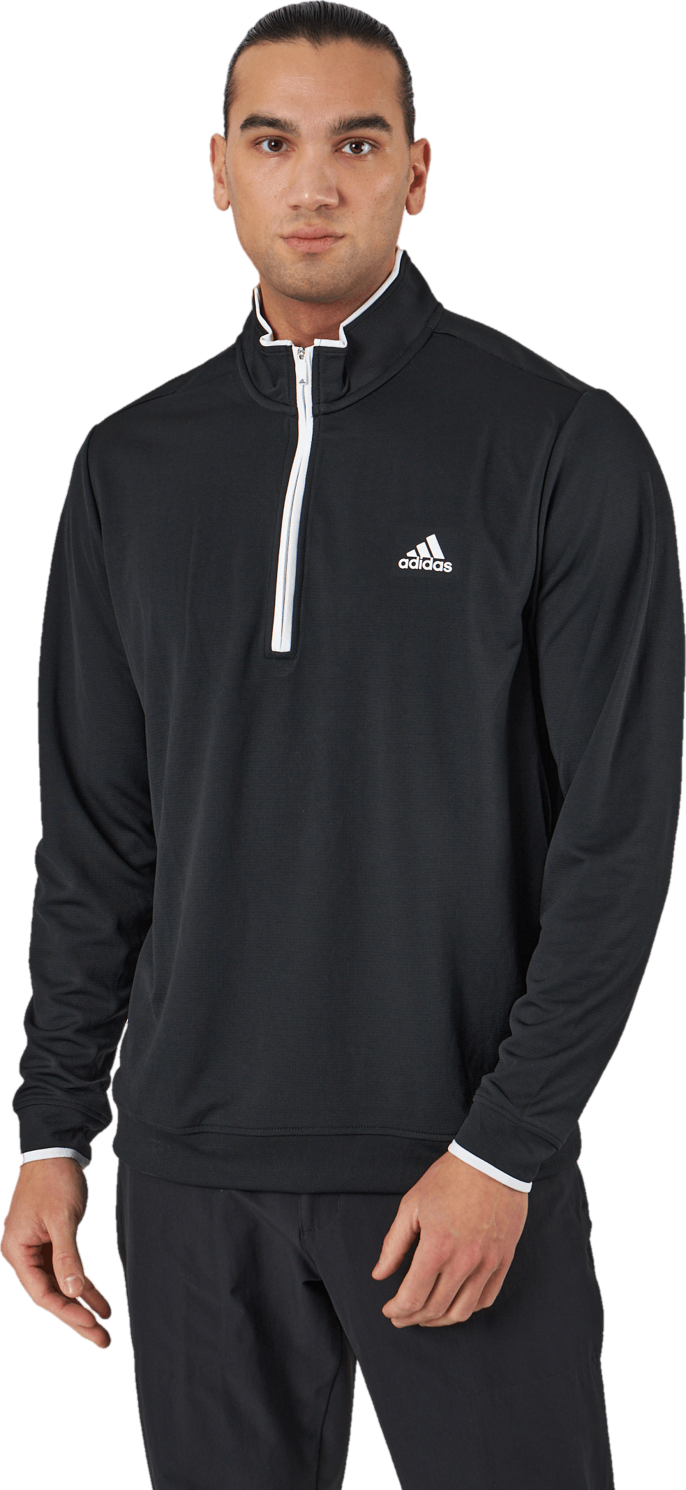 Quarter-Zip Sweatshirt Black, Male, Apparels, Shirts, Golf, Black, L
