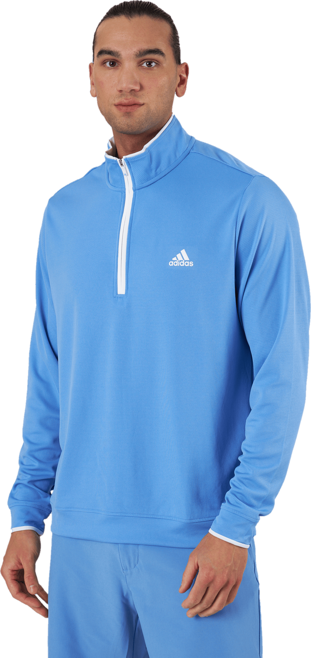 Quarter-Zip Sweatshirt Blufus, Male, Odevy, Košele, Golf, Modrá, XL