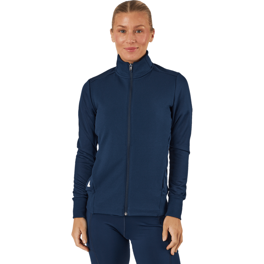 Textured Full-Zip Jacket Collegiate Navy